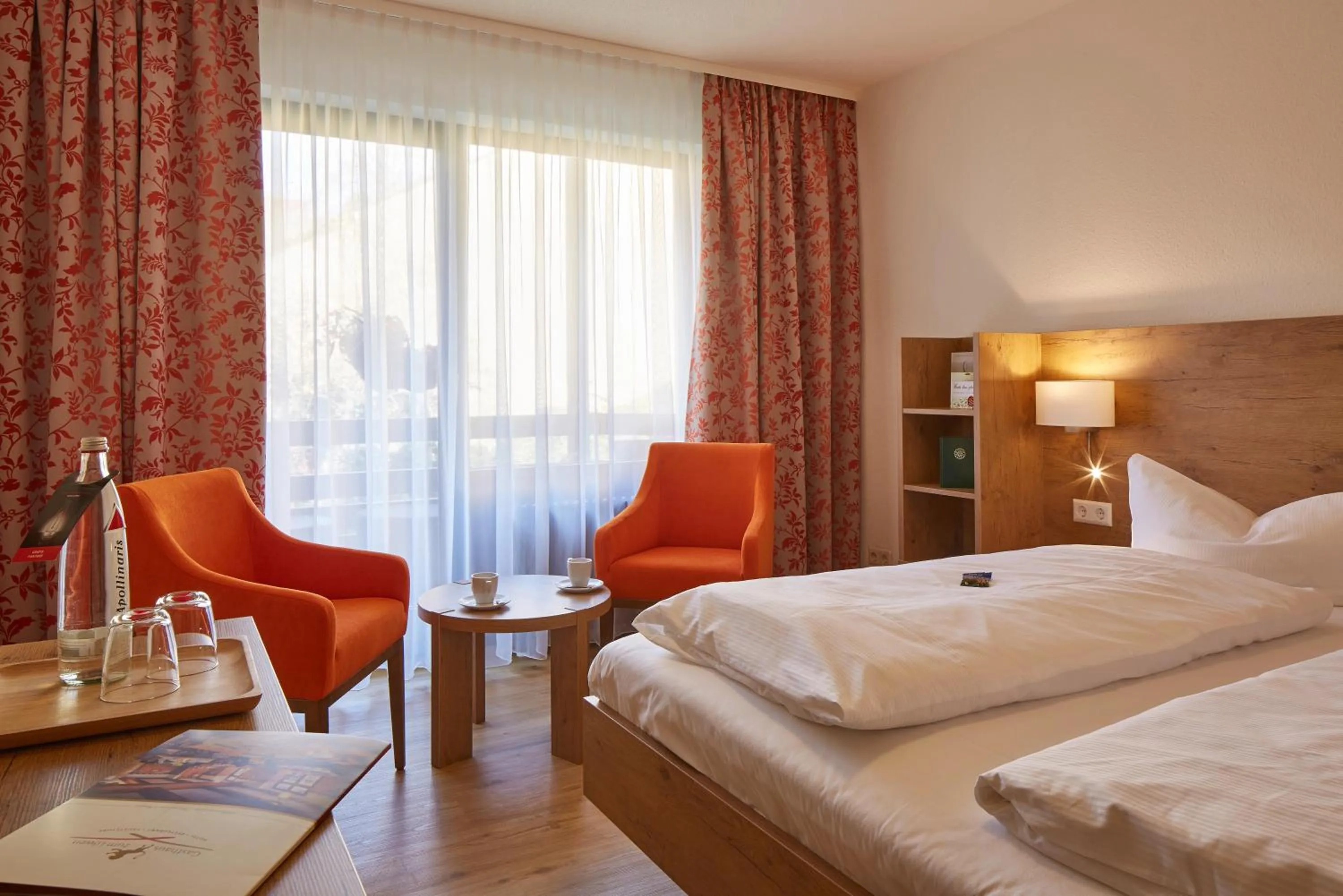 Bed in Gästehaus Goethe