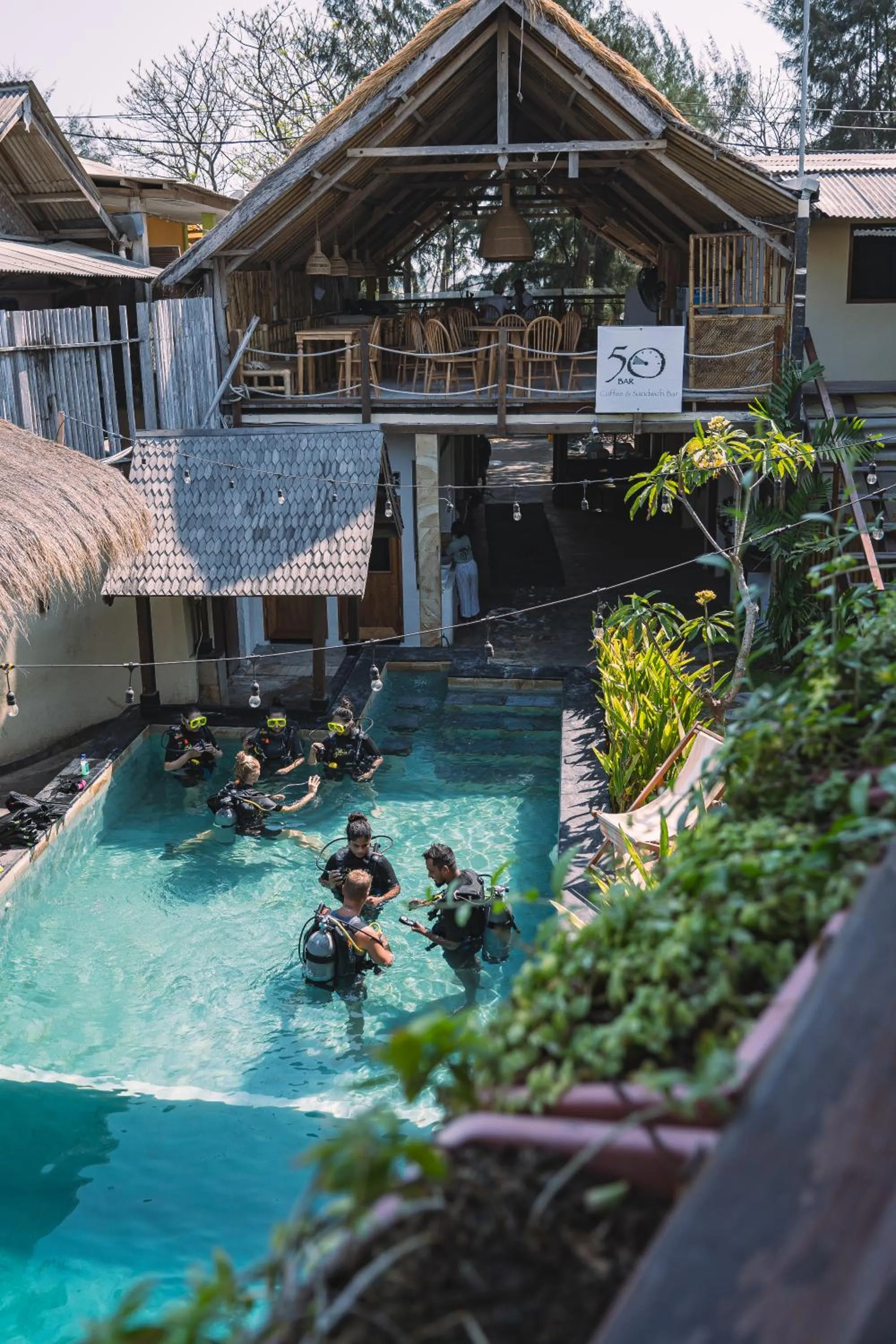 Property building in Gili Divers Hotel