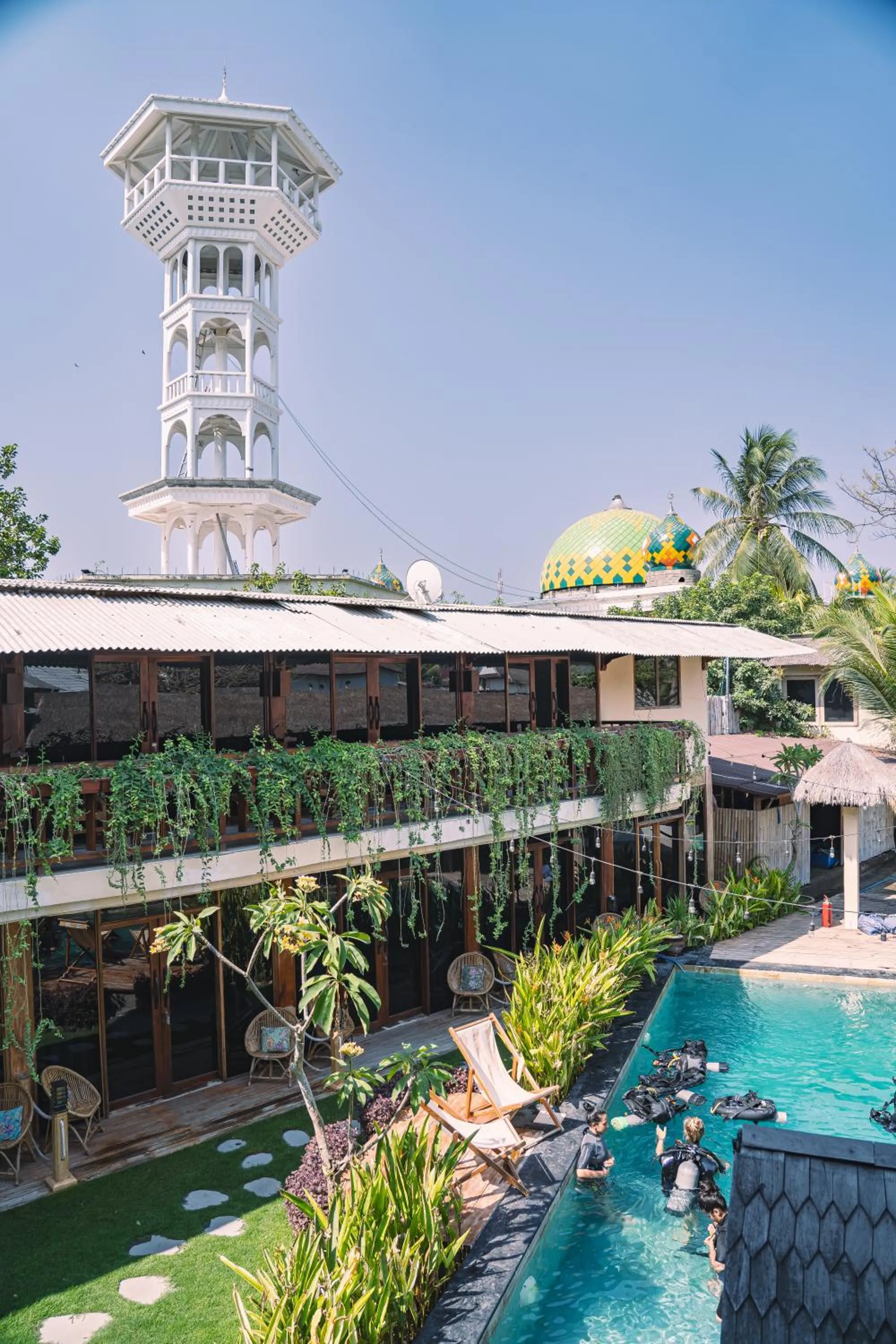 Property building in Gili Divers Hotel