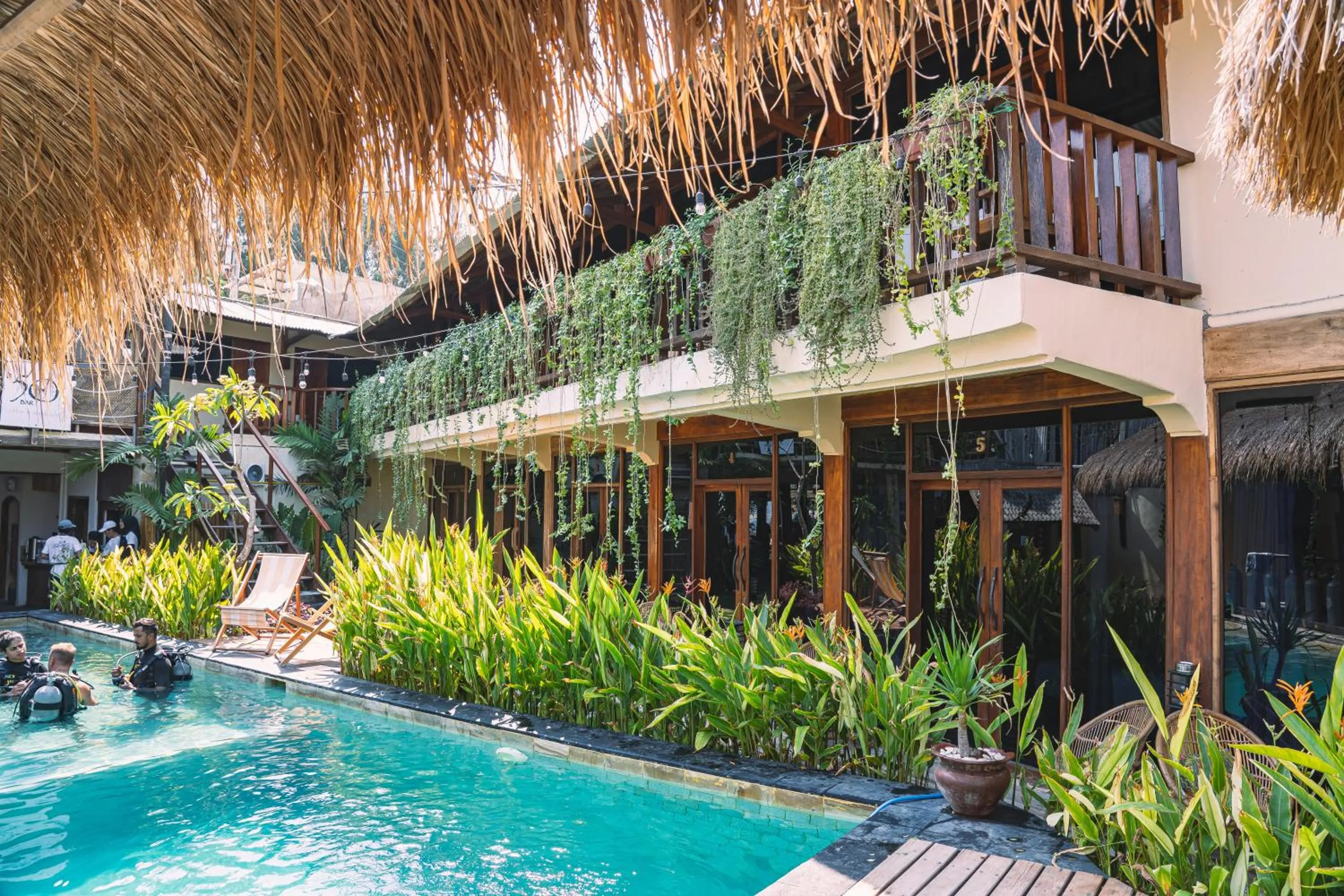 Property building in Gili Divers Hotel