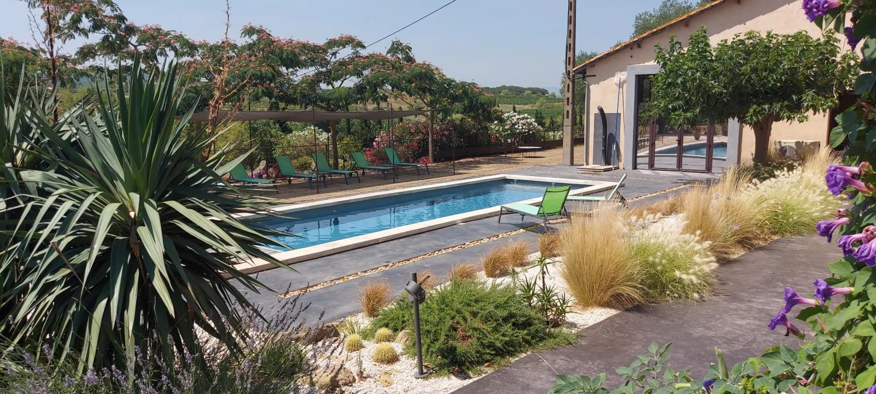Swimming pool in Château La Sabine