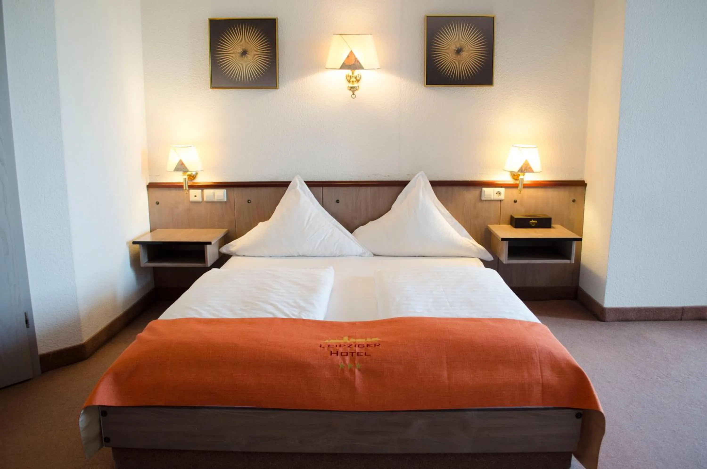 Bed in Leipziger Hotel