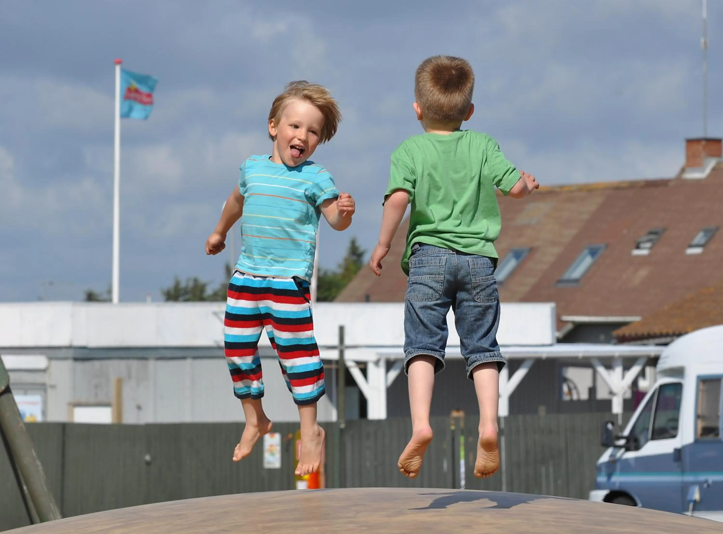 Children play ground in Dancamps Holmsland (Camp Site)