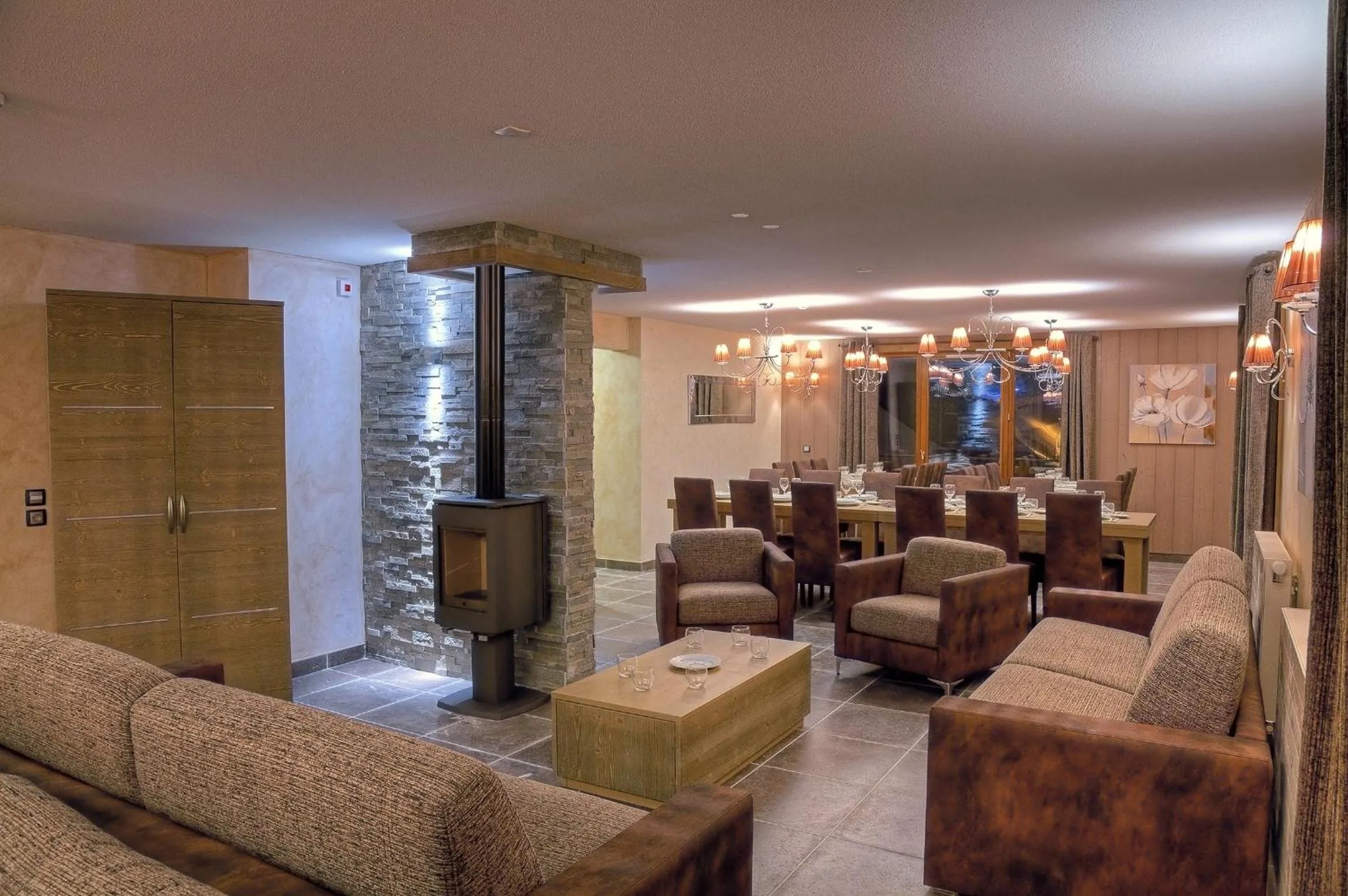 Living room in Résidence Les Balcons Platinium Val Thorens