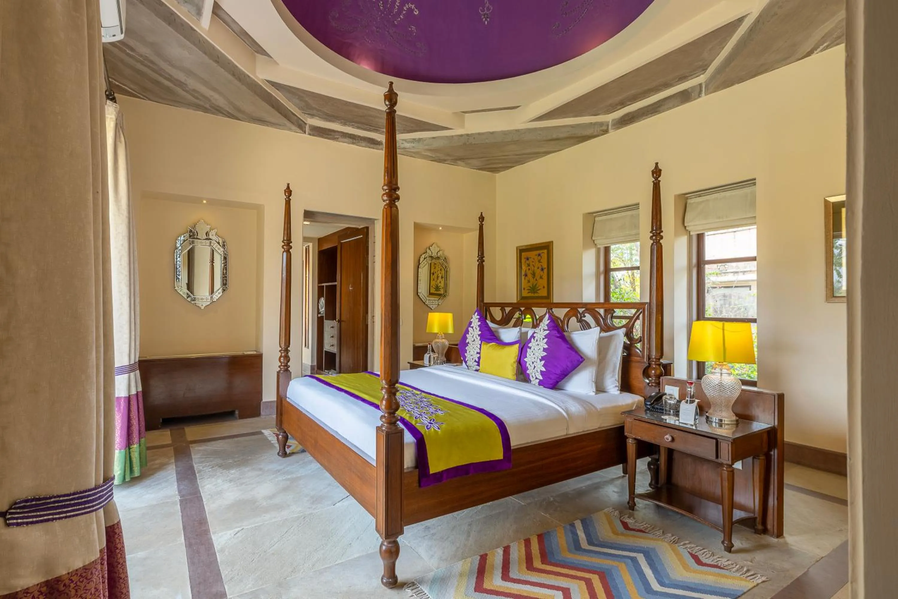 Bedroom, Bed in Tree of Life Resort & Spa Jaipur