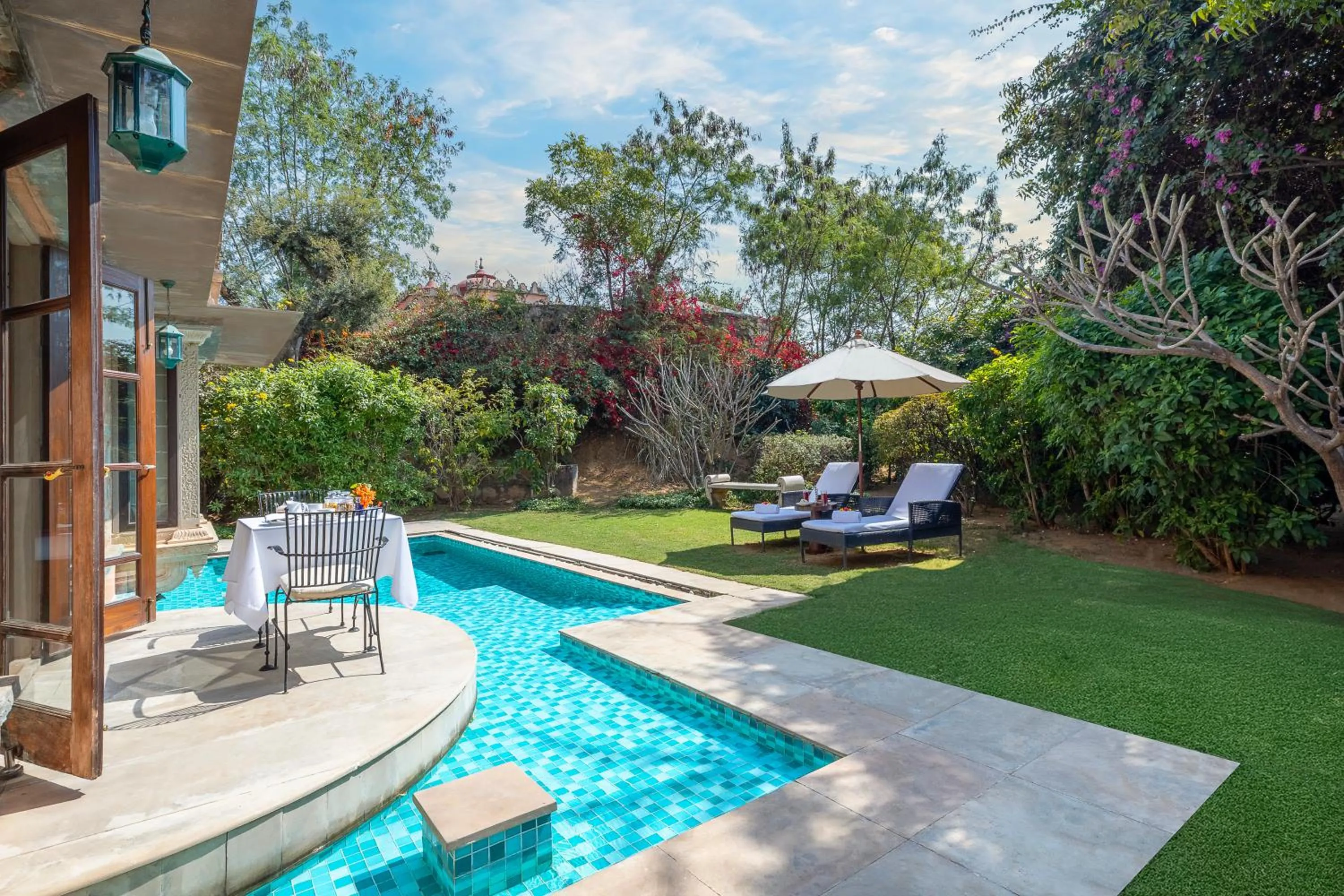 Pool view in Tree of Life Resort & Spa Jaipur