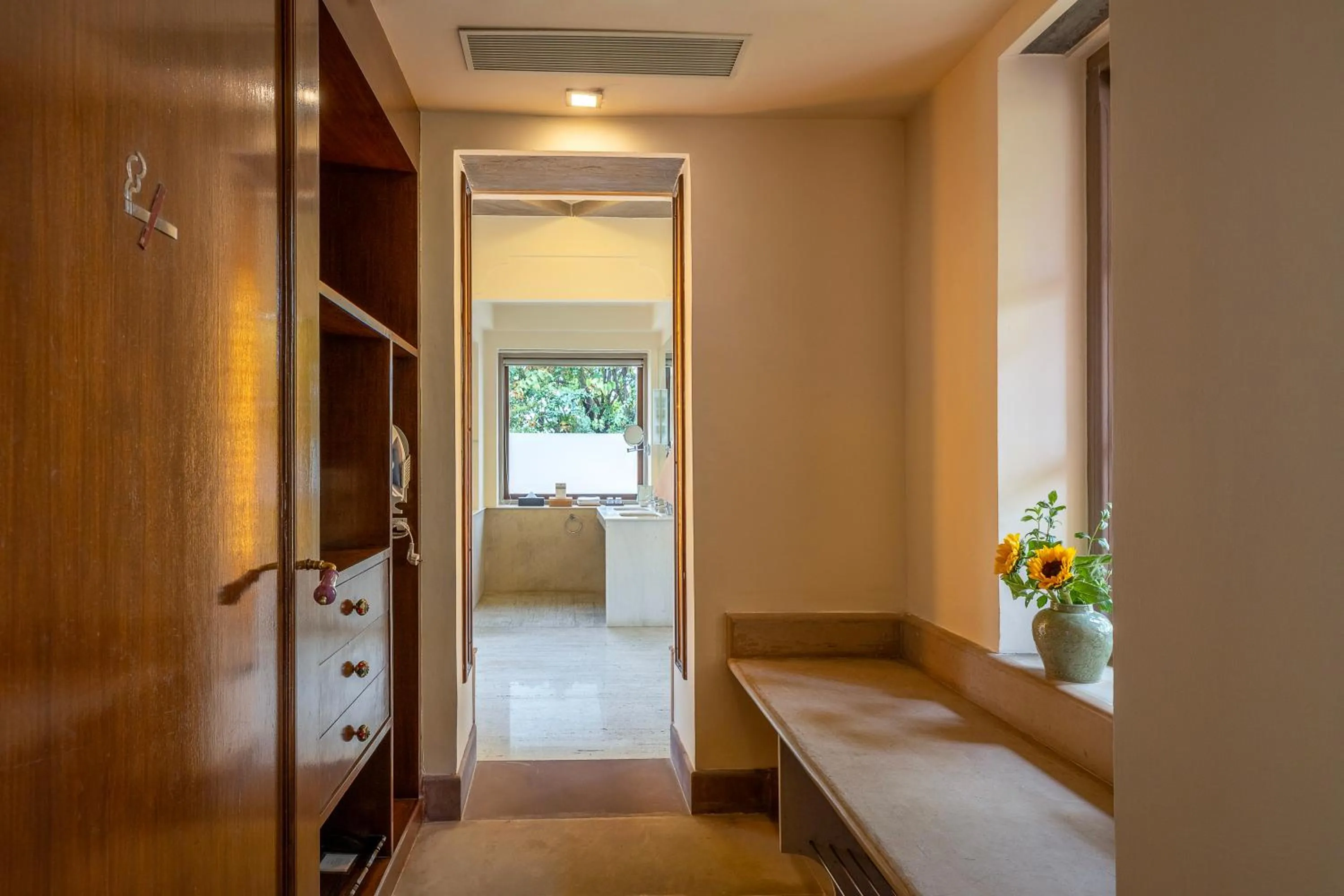 wardrobe, Bed in Tree of Life Resort & Spa Jaipur