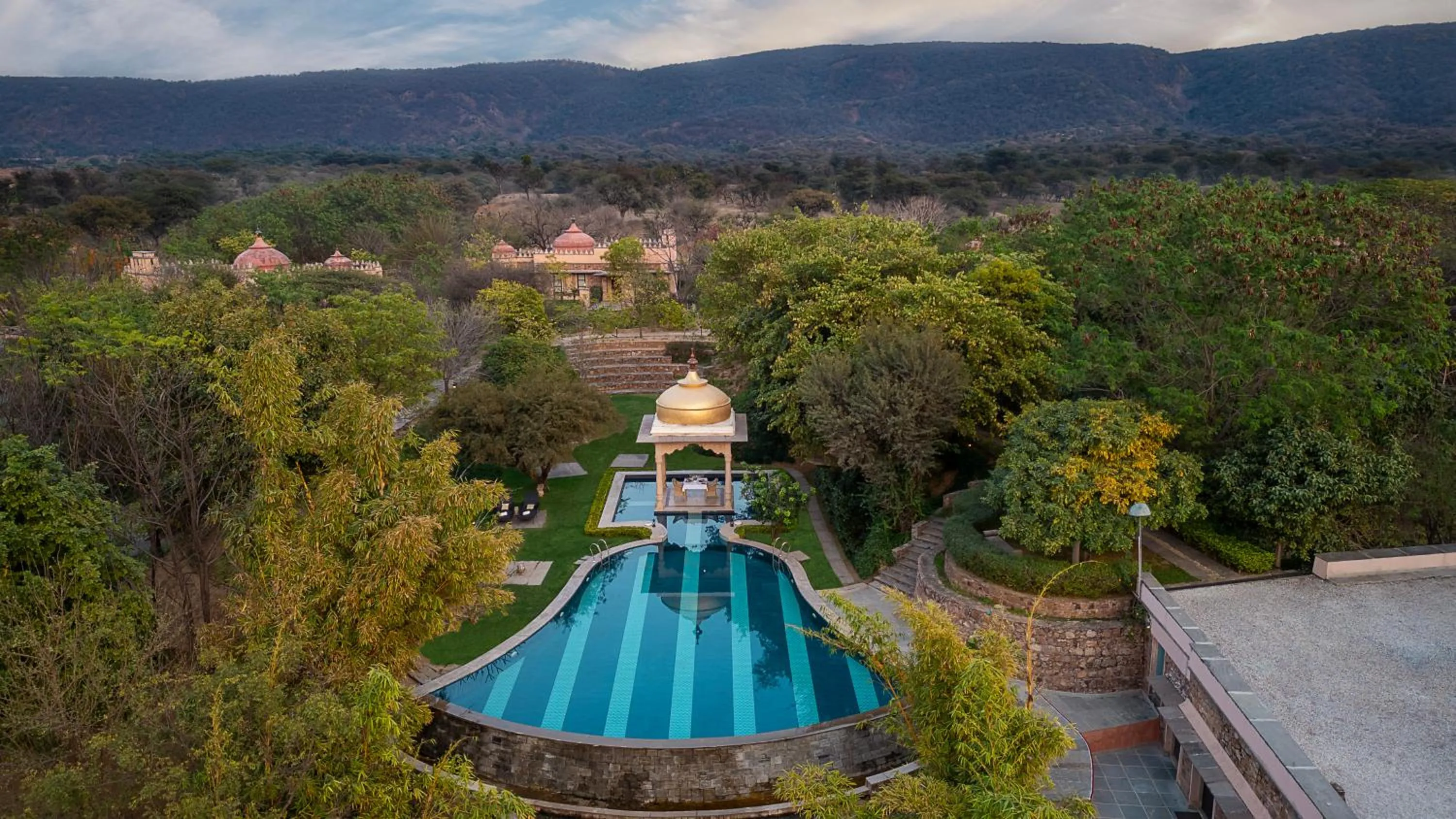 Swimming pool in Tree of Life Resort & Spa Jaipur