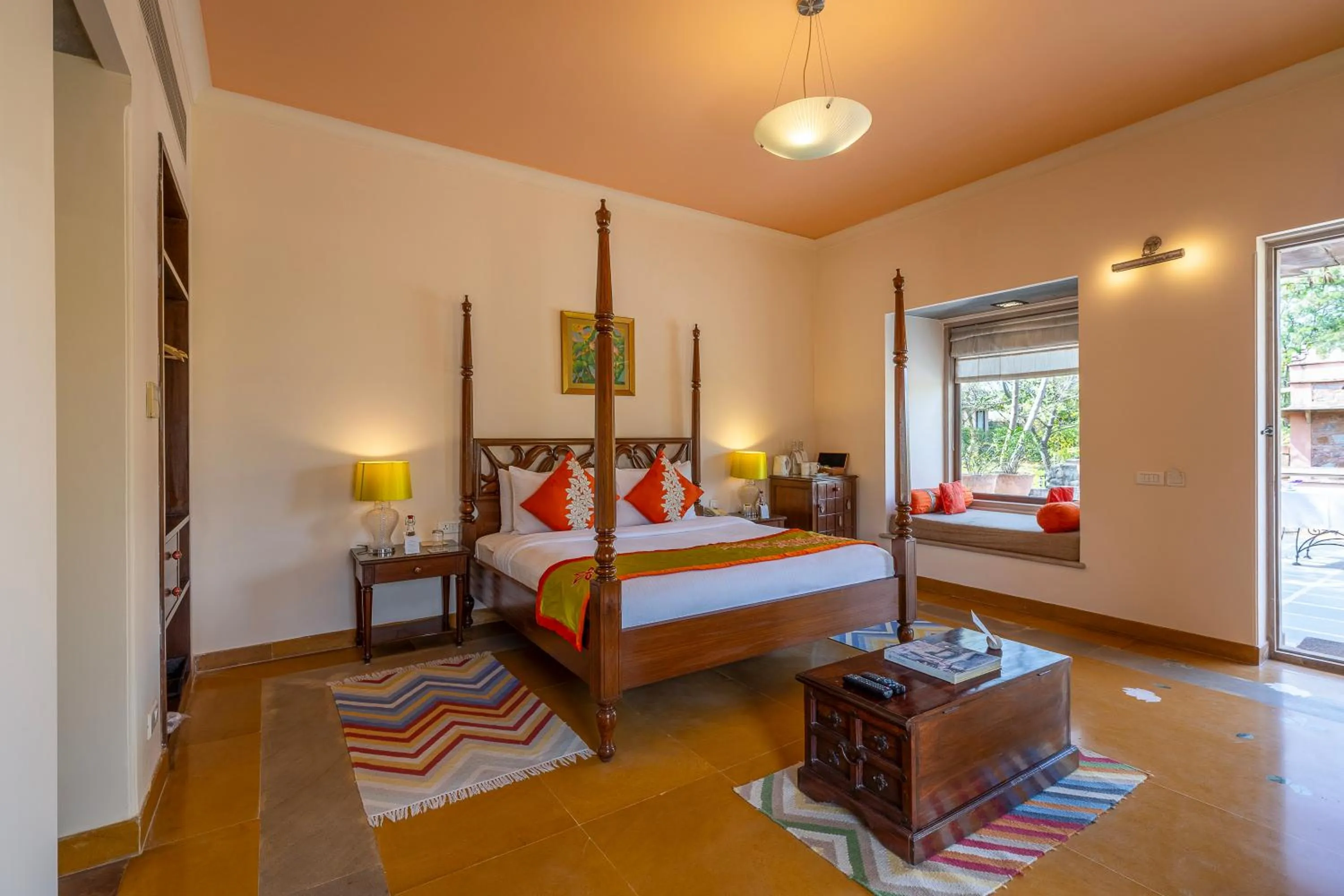 Bedroom, Bed in Tree of Life Resort & Spa Jaipur