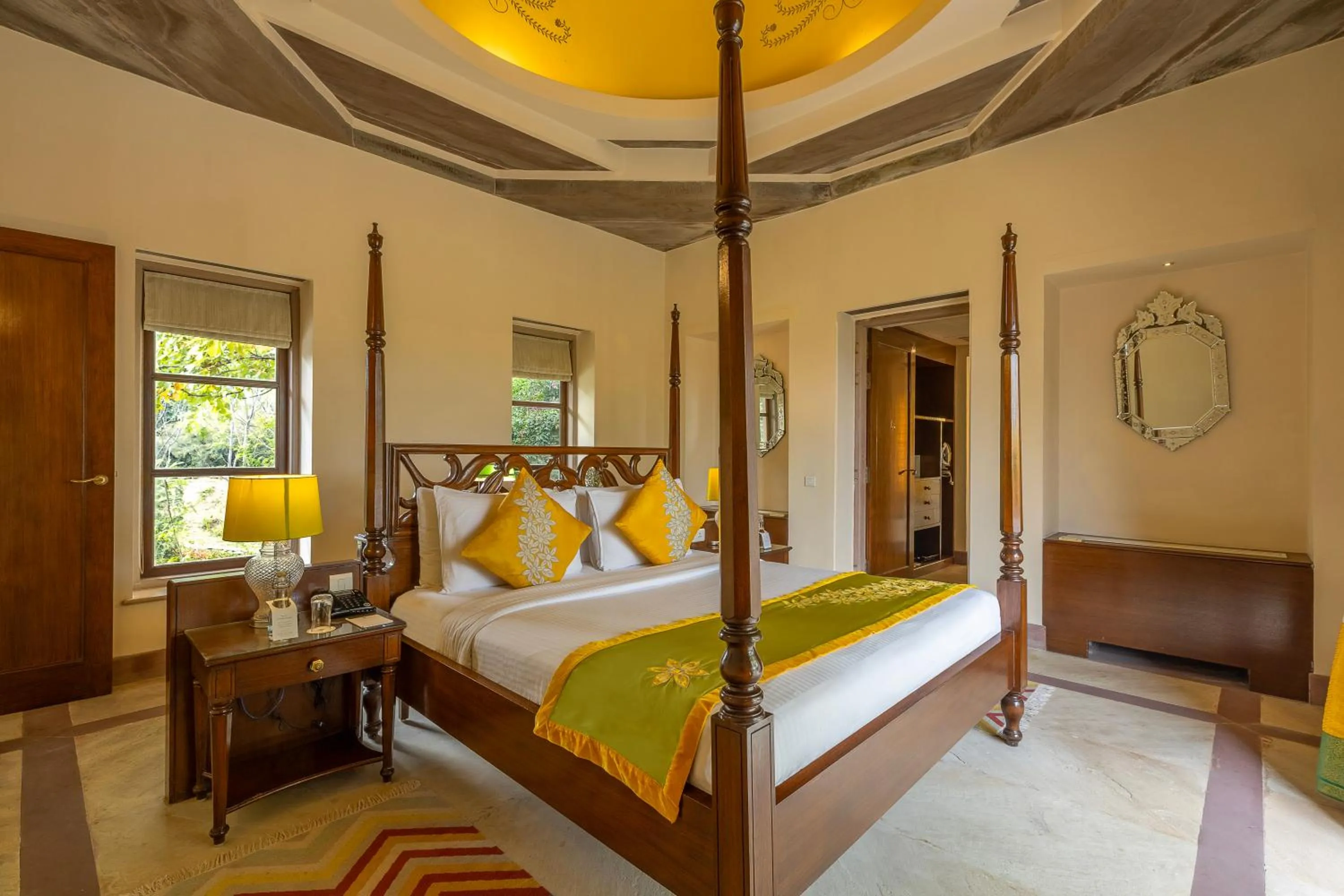 Bedroom, Bed in Tree of Life Resort & Spa Jaipur