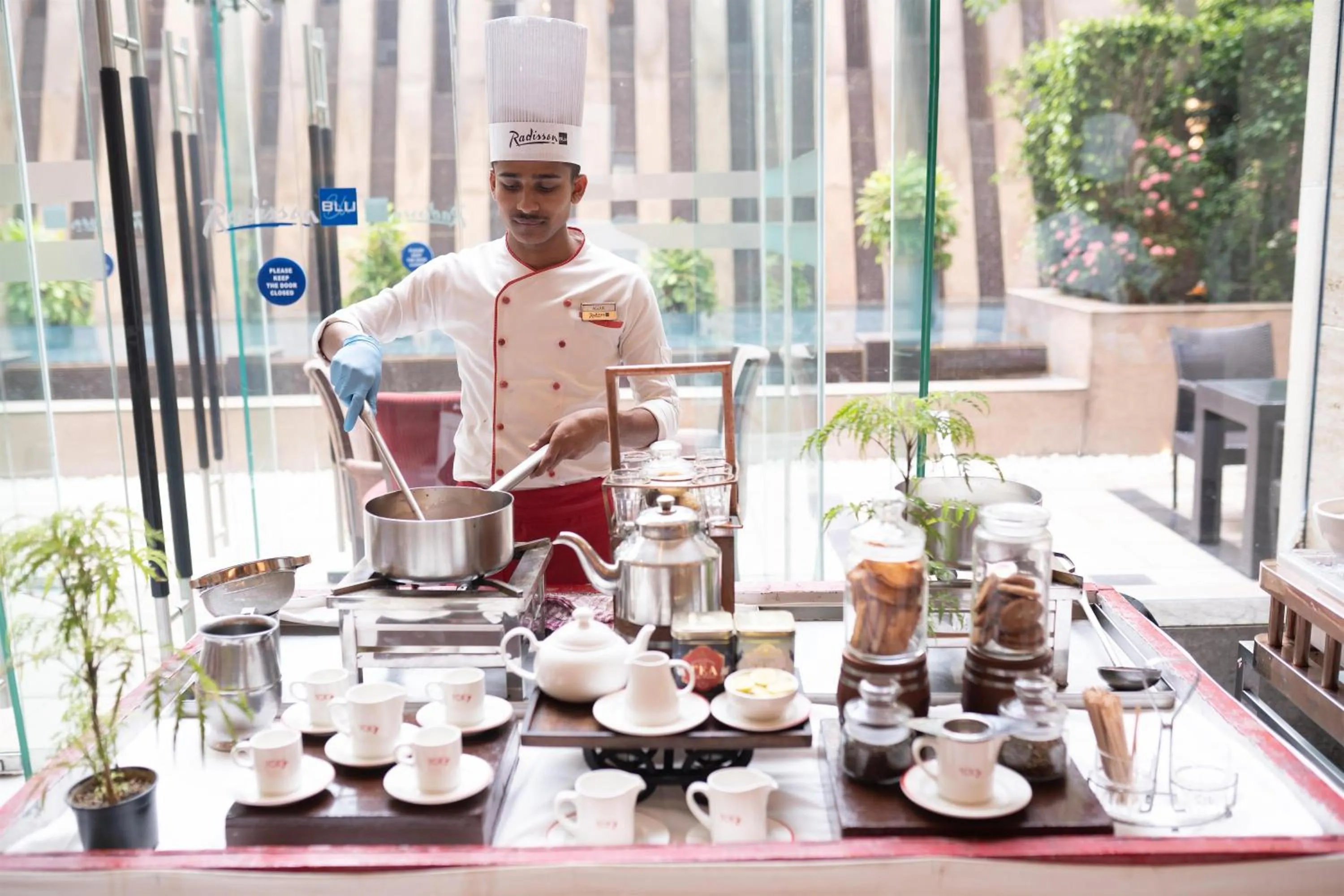 Breakfast in Radisson Blu Hotel, Nagpur