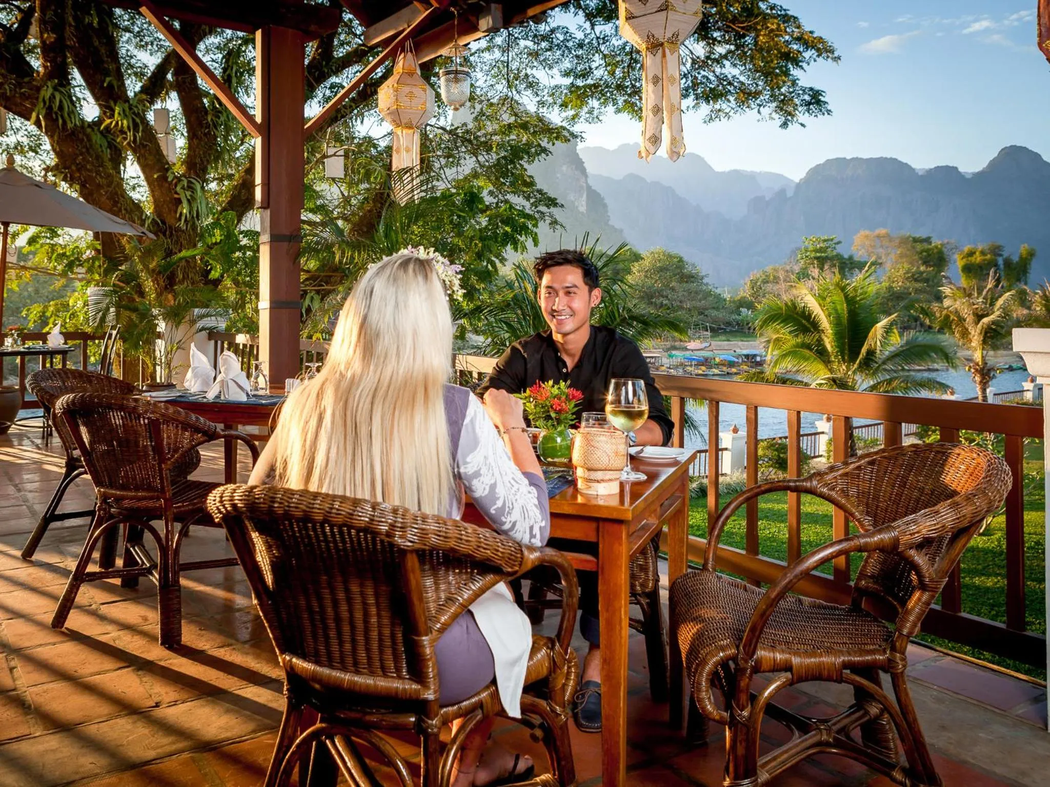 Restaurant/places to eat in Riverside Boutique Resort, Vang Vieng
