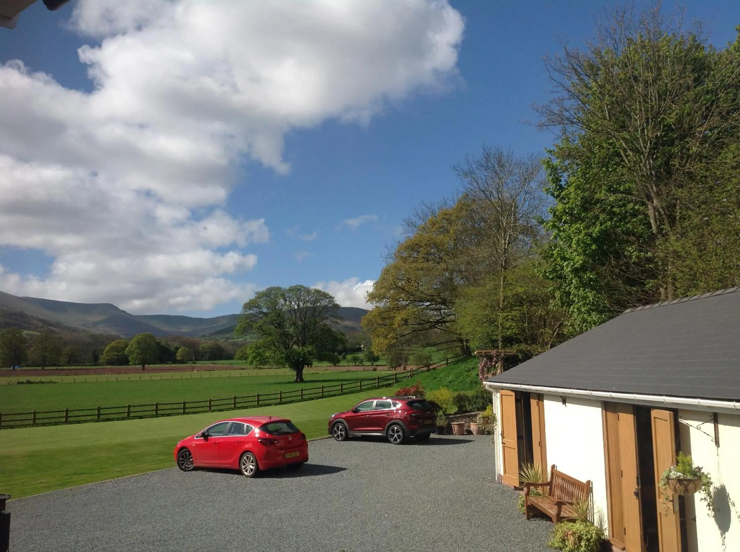 Parking in The Lodge Brecon B&B