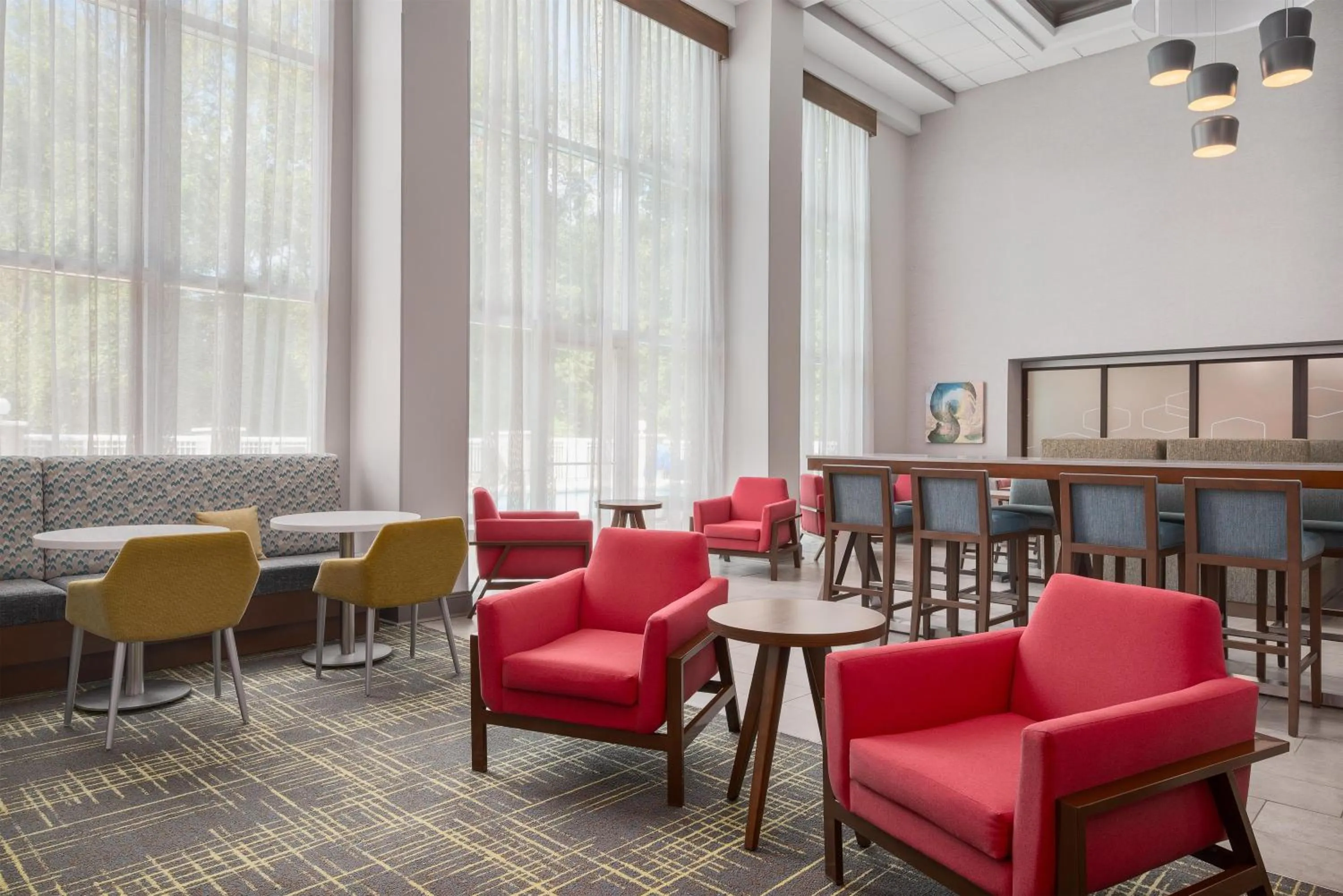 Lobby or reception in Hampton Inn & Suites Charlotte Arrowood Rd