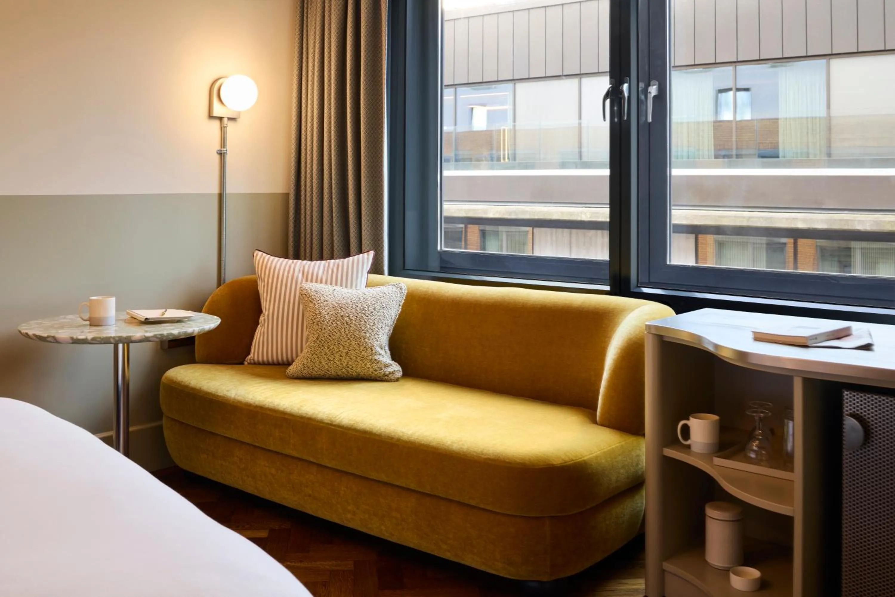 Seating area, Bed in The Hoxton, Shoreditch