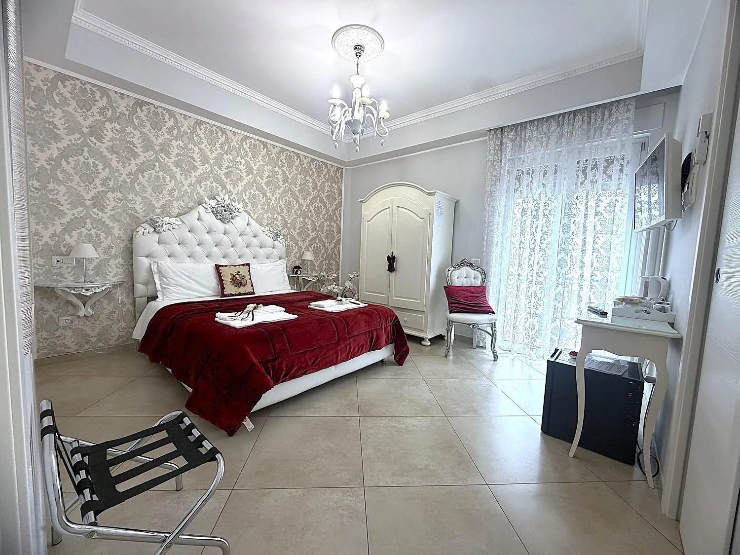 Bed in B&B Pompei Olympus