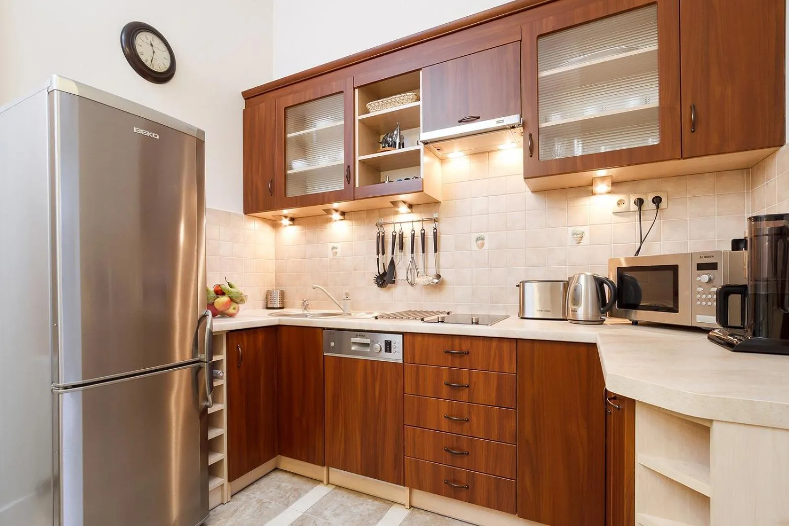 Kitchen or kitchenette in Elegant Apartments