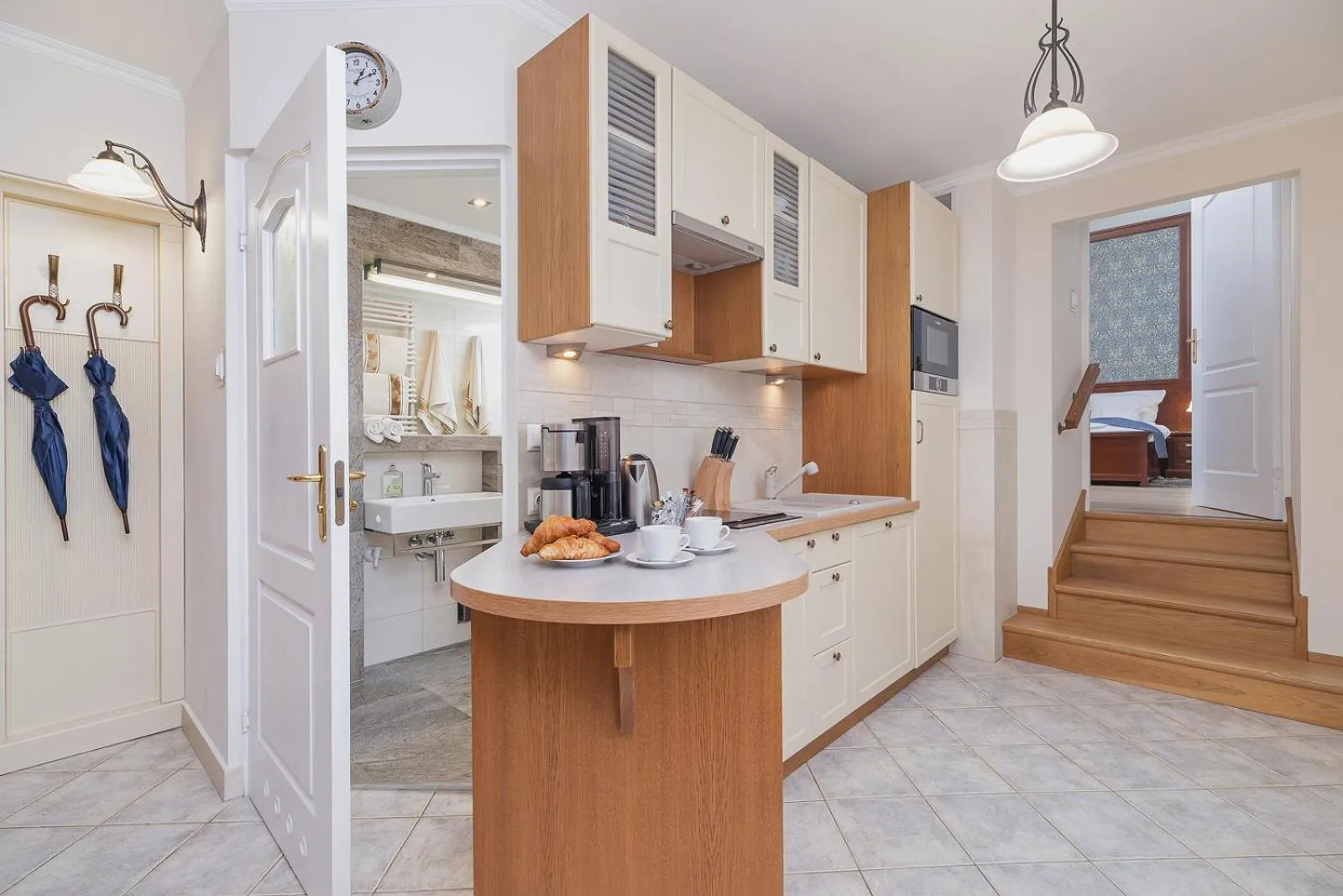 kitchen in Elegant Apartments