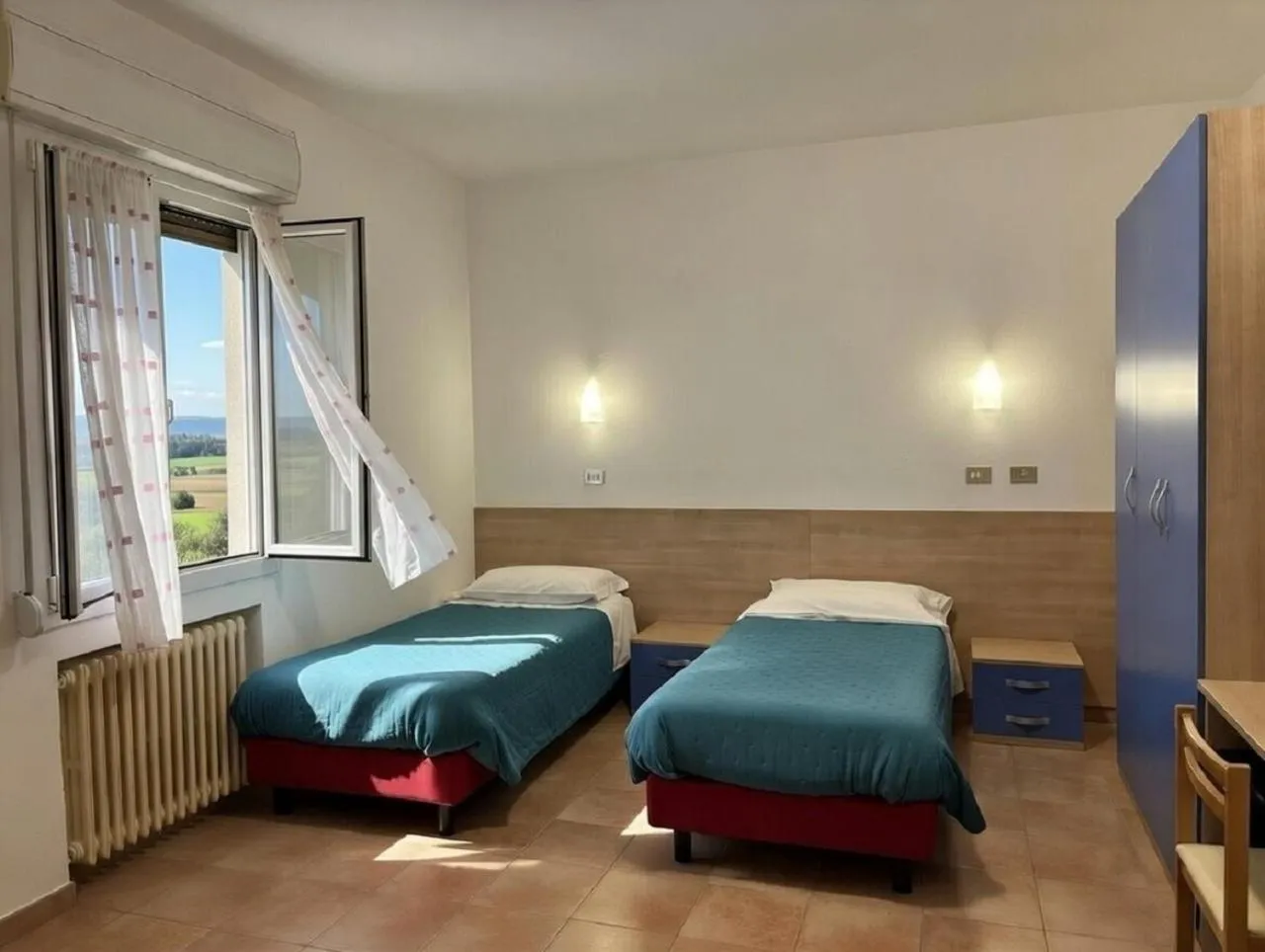 View (from property/room), Bed in Hotel Serena