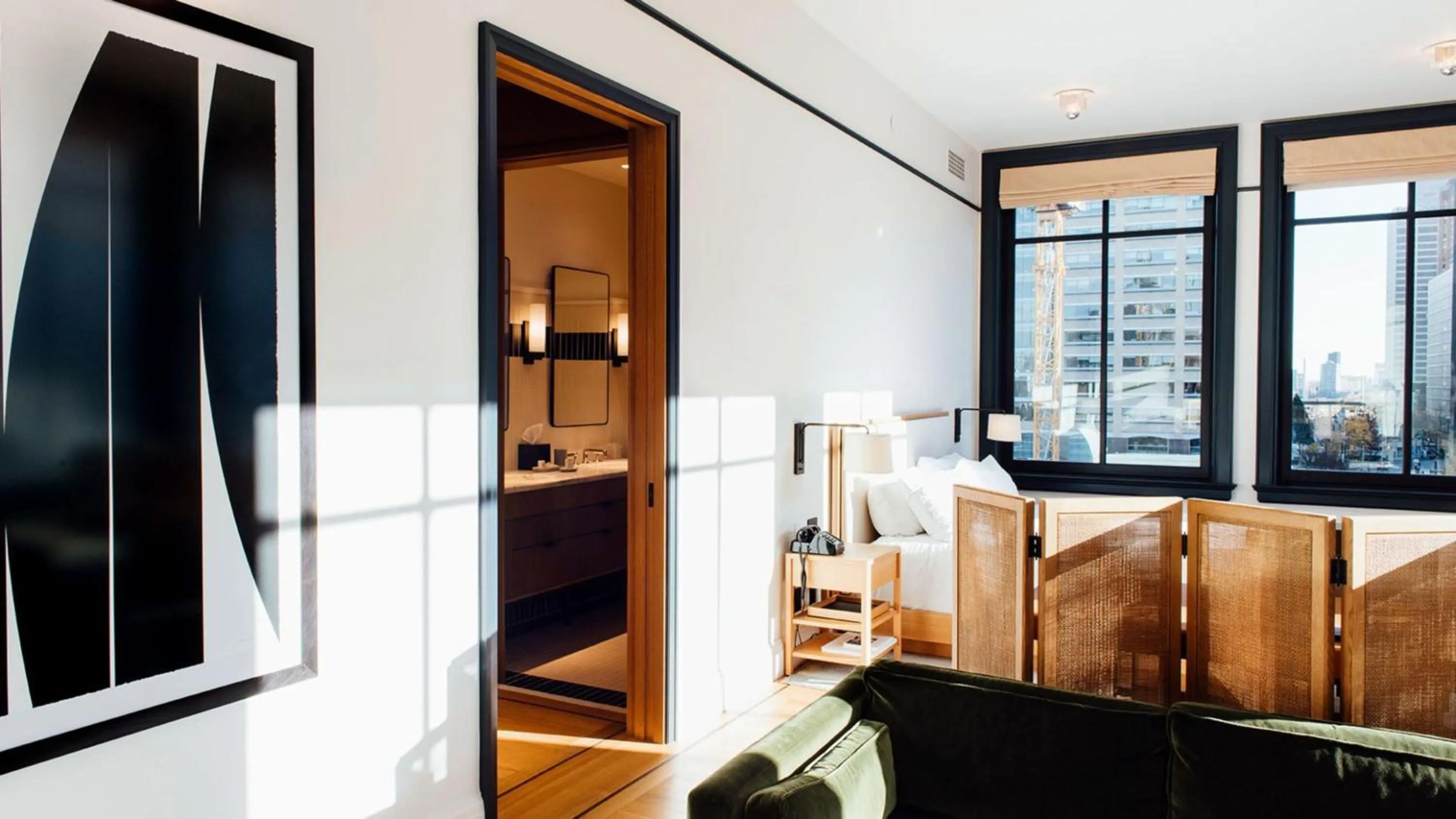 Bedroom in Shinola Hotel