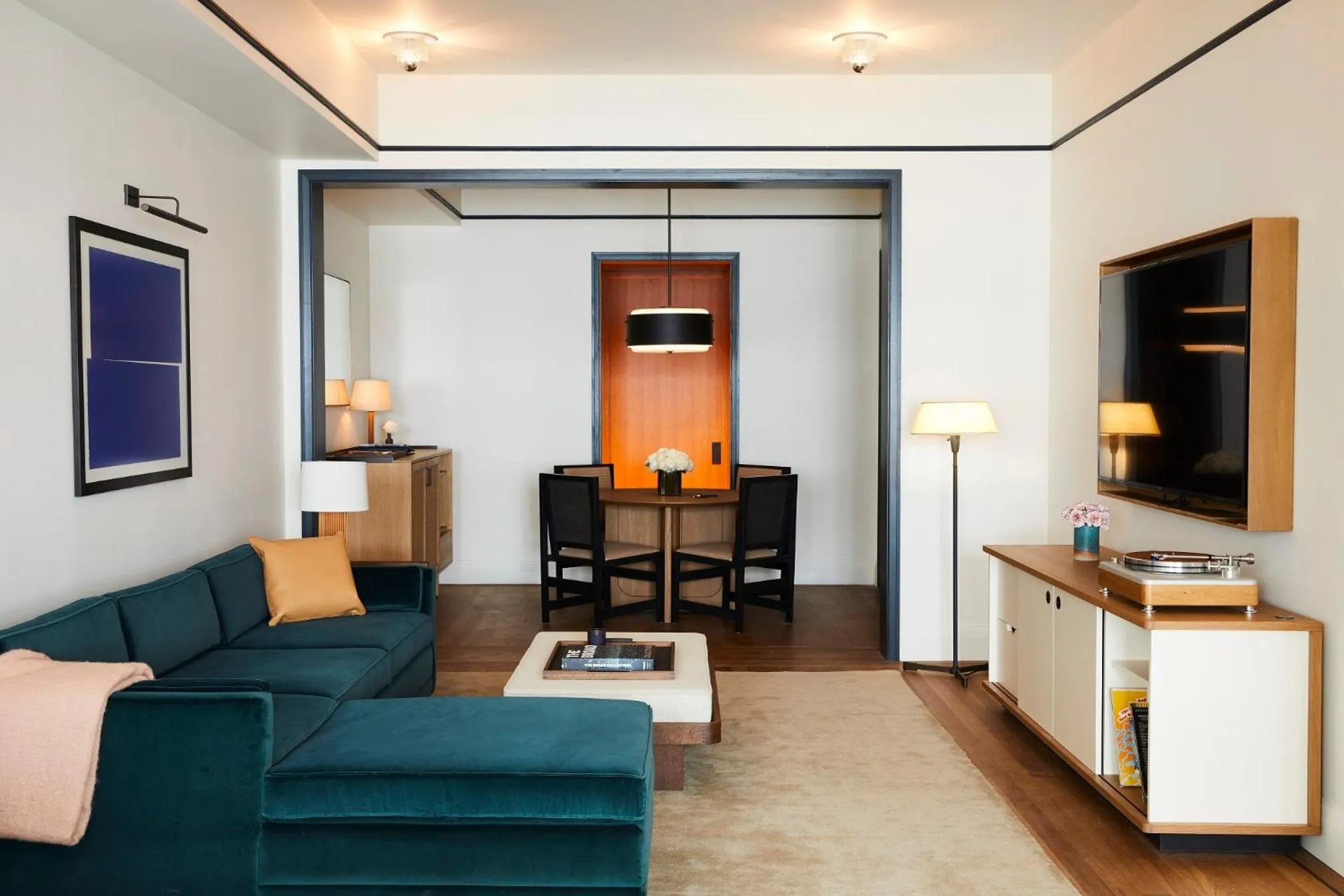 Living room in Shinola Hotel