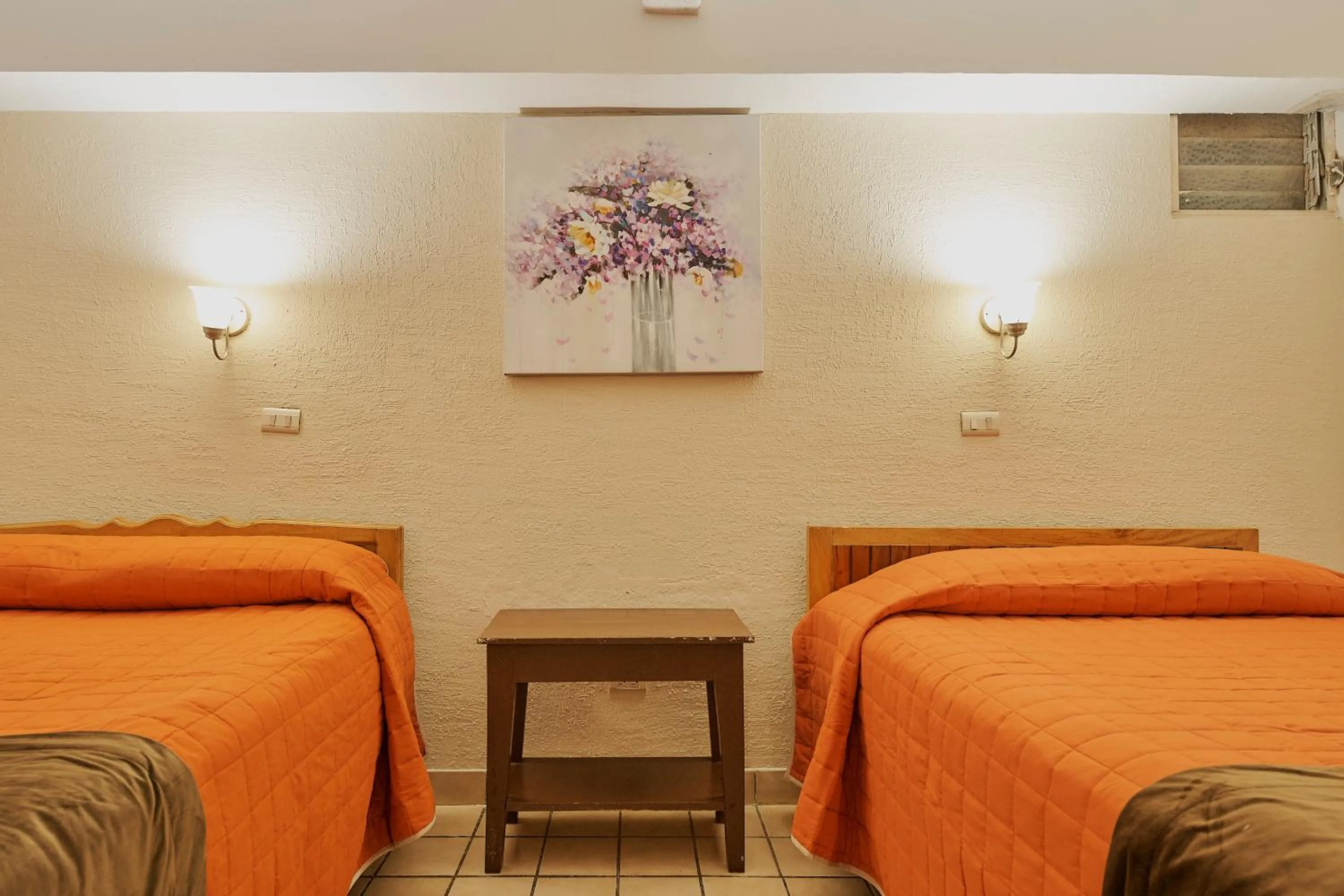 Bed in Hotel Cervantino