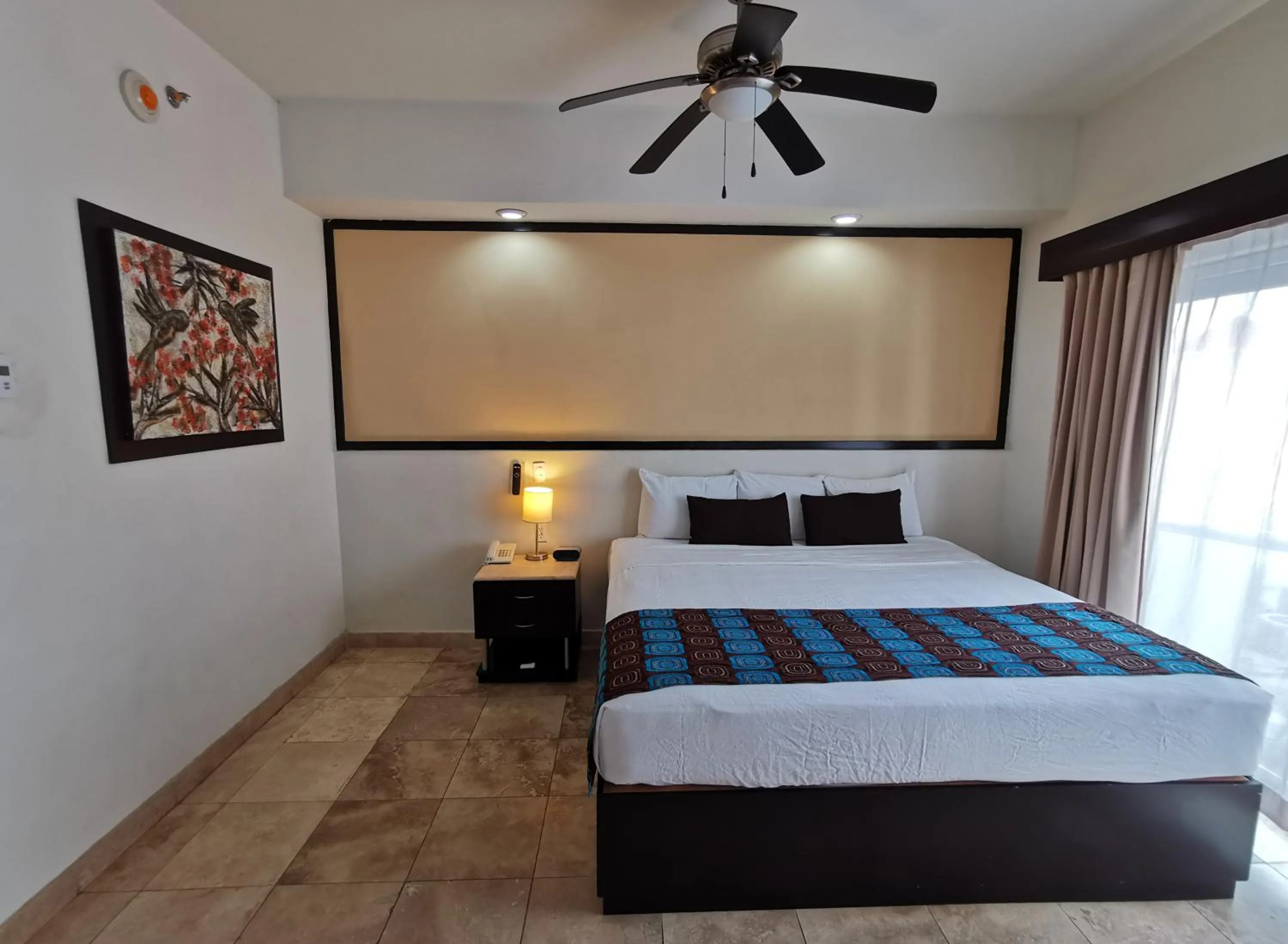 Bed in Coral Island Beach View Hotel