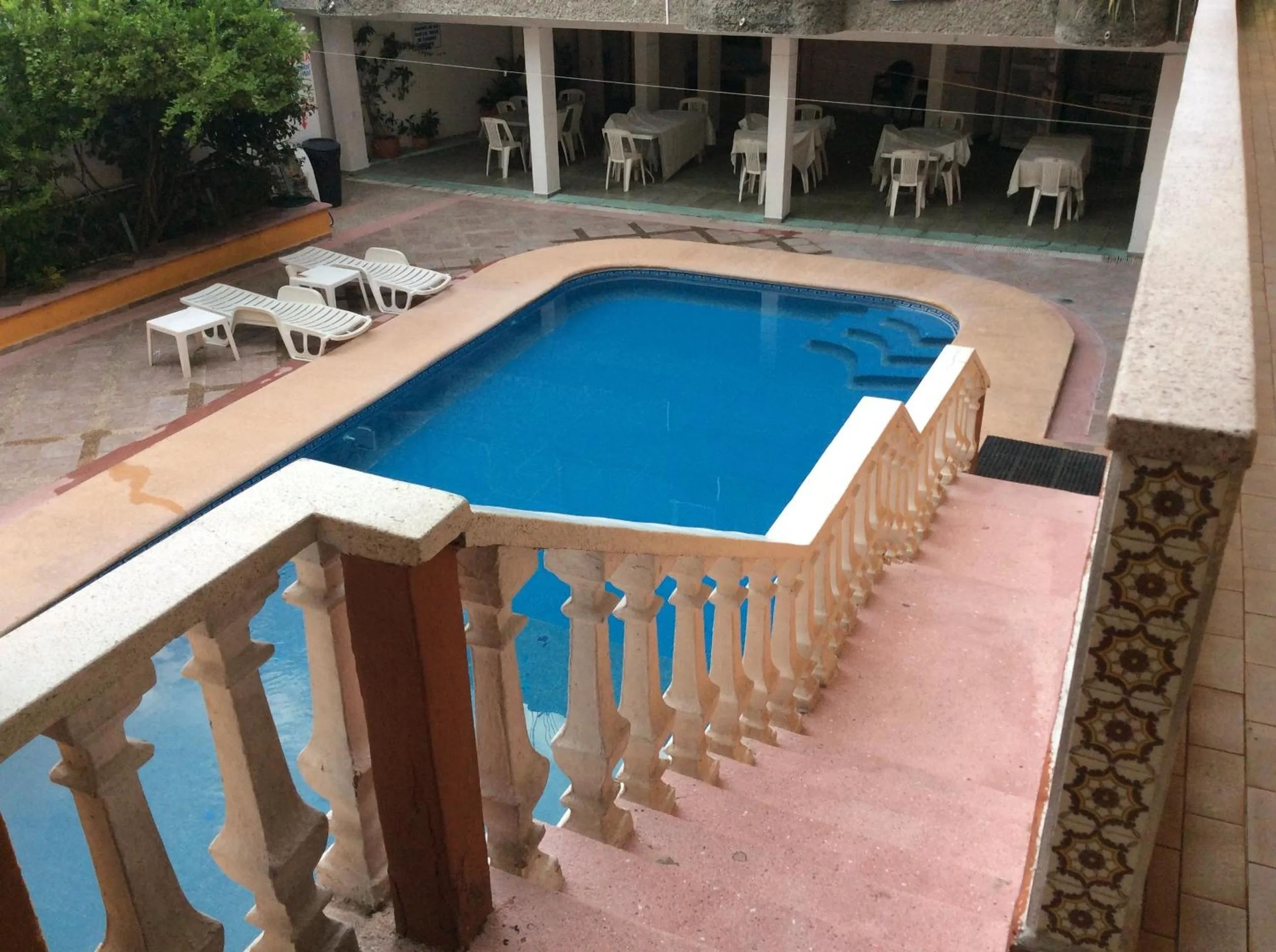 Garden view in Hotel Olimar