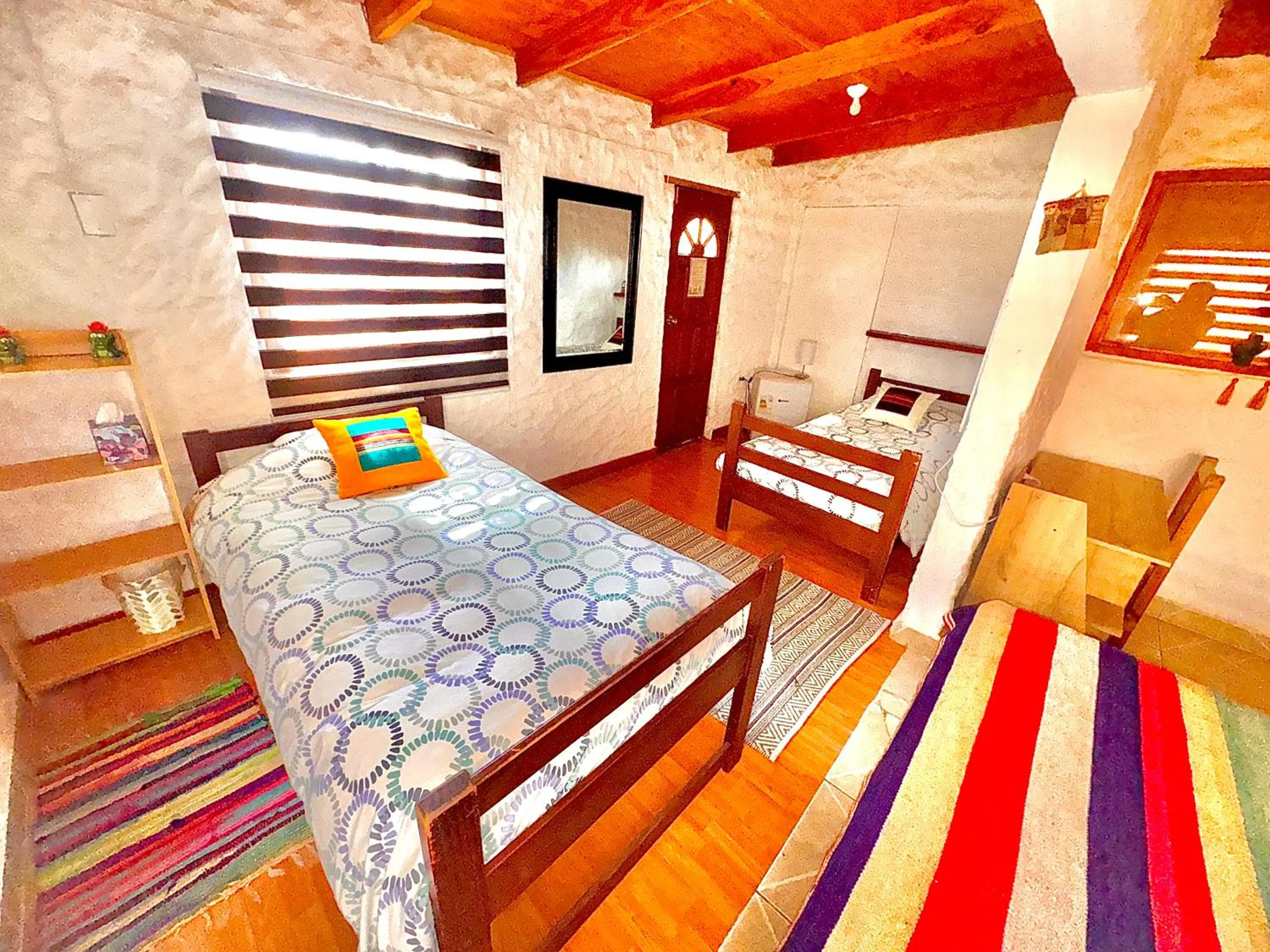 Bed in Atacama Lodge Rukazen Rústico