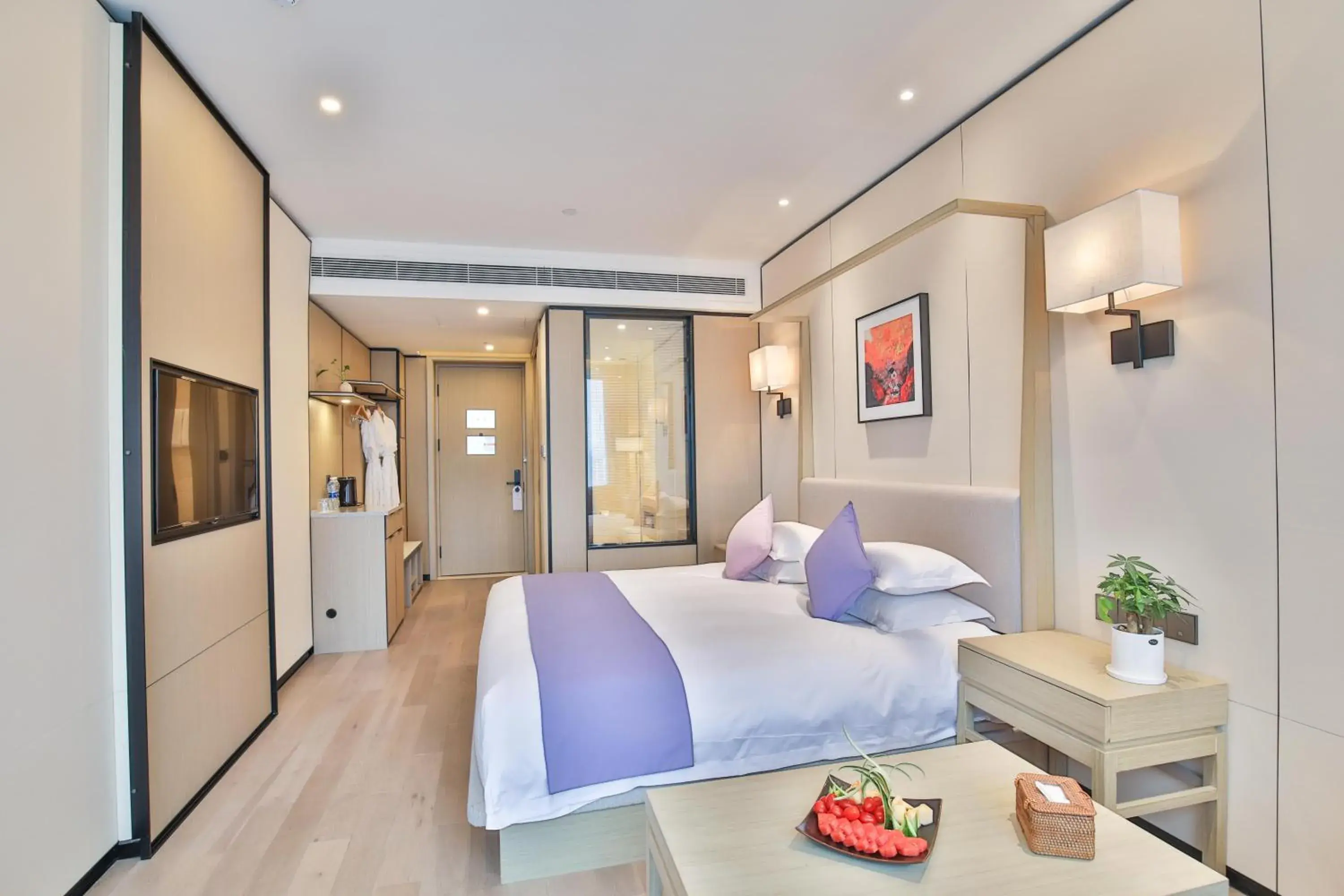 Deluxe Double Room in SSAW Boutique Hotel Wenzhou Jiushan Lake Deluxe Double Room in SSAW Boutique Hotel Wenzhou Jiushan Lake