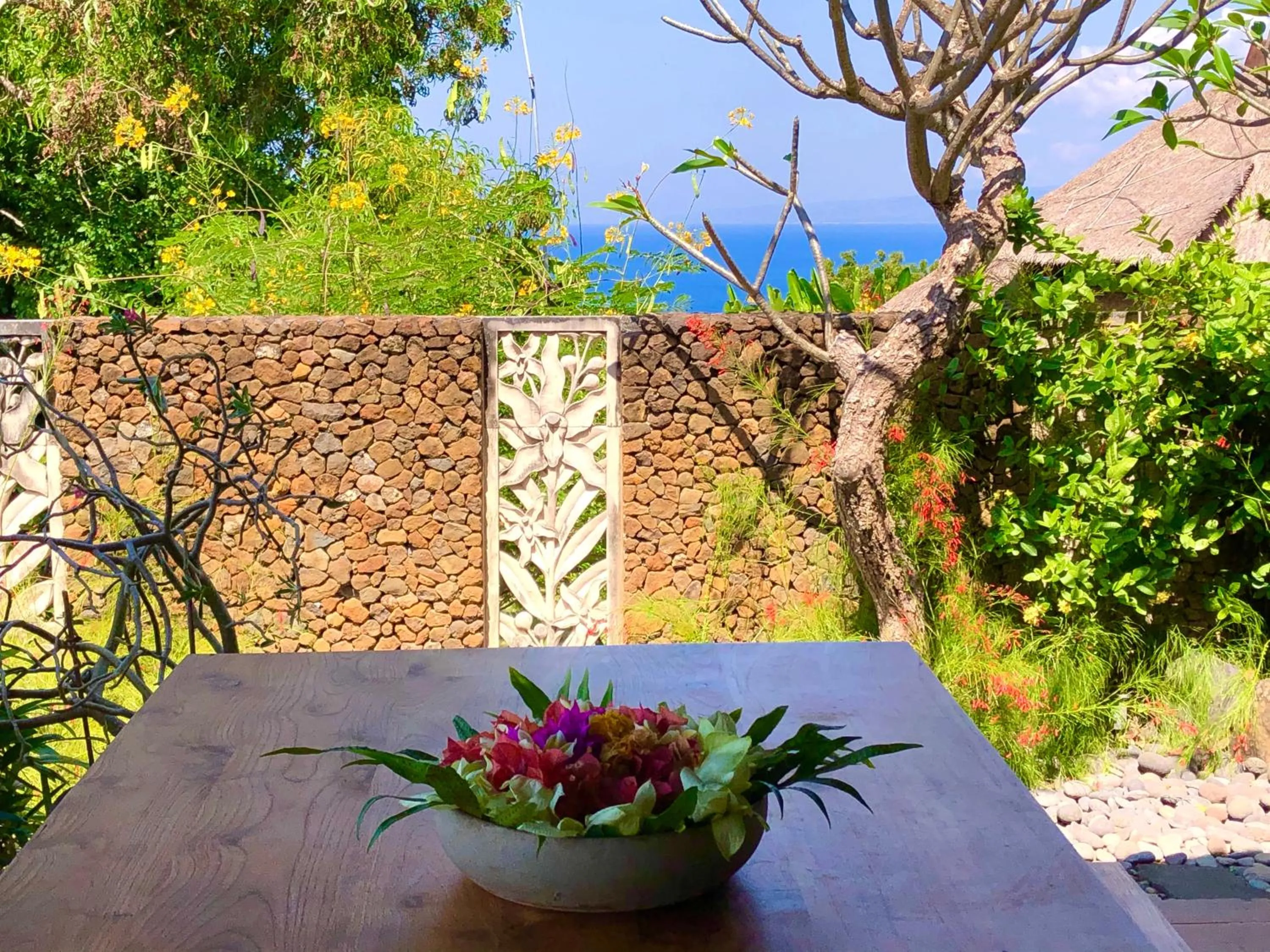 Dining area in Bloo Lagoon Eco Village