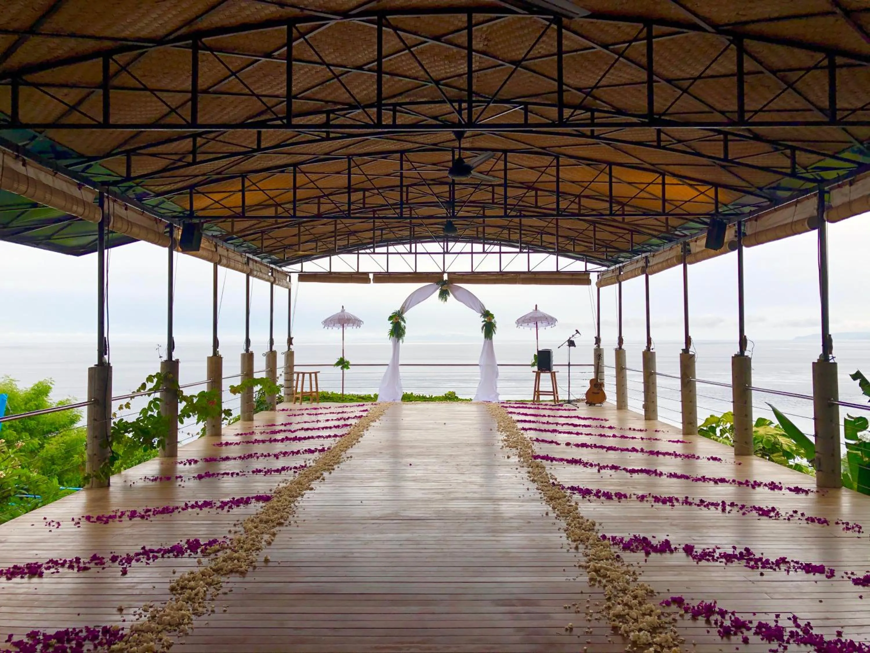 On site in Bloo Lagoon Eco Village