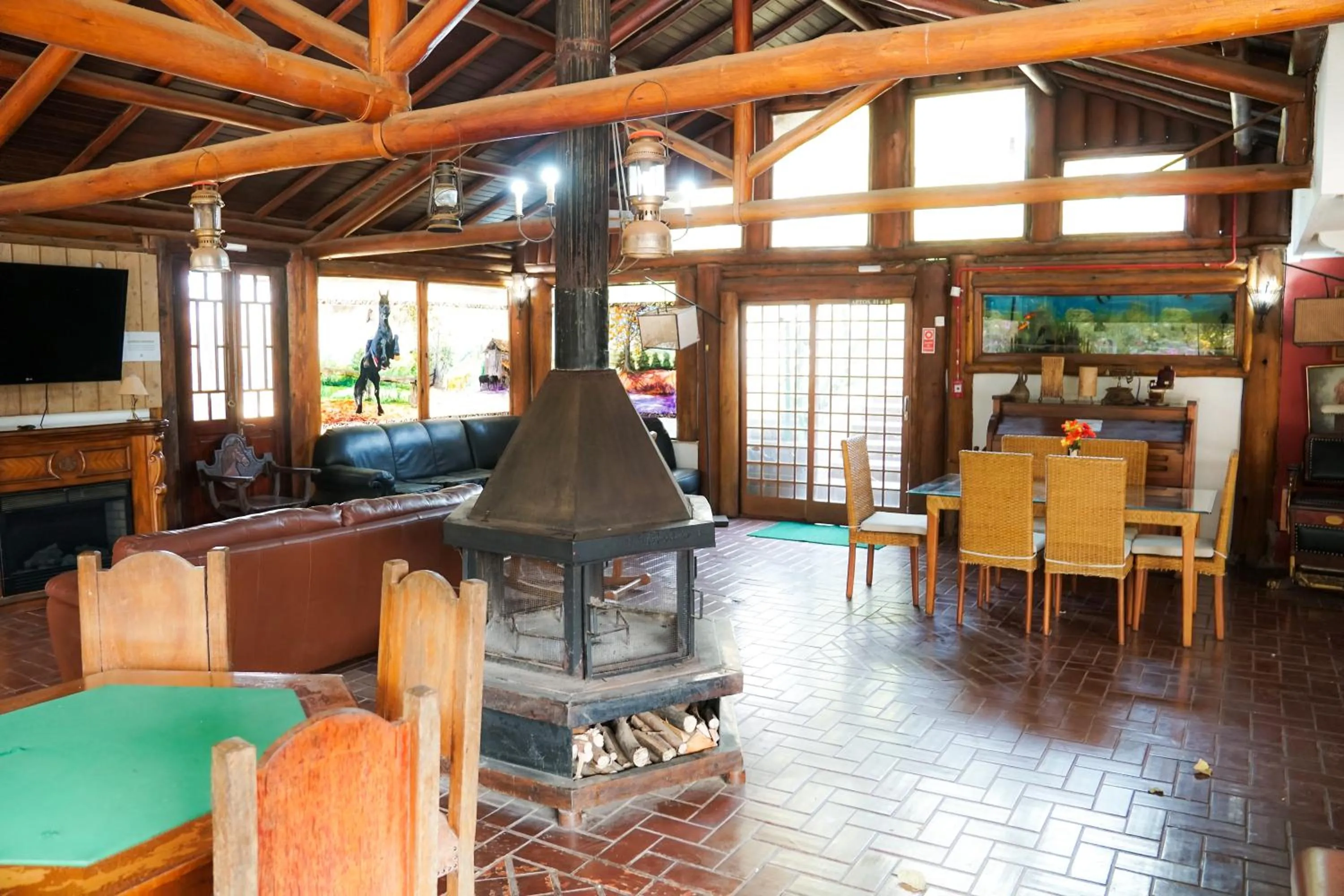 Seating area in Hotel Fazenda Poços de Caldas