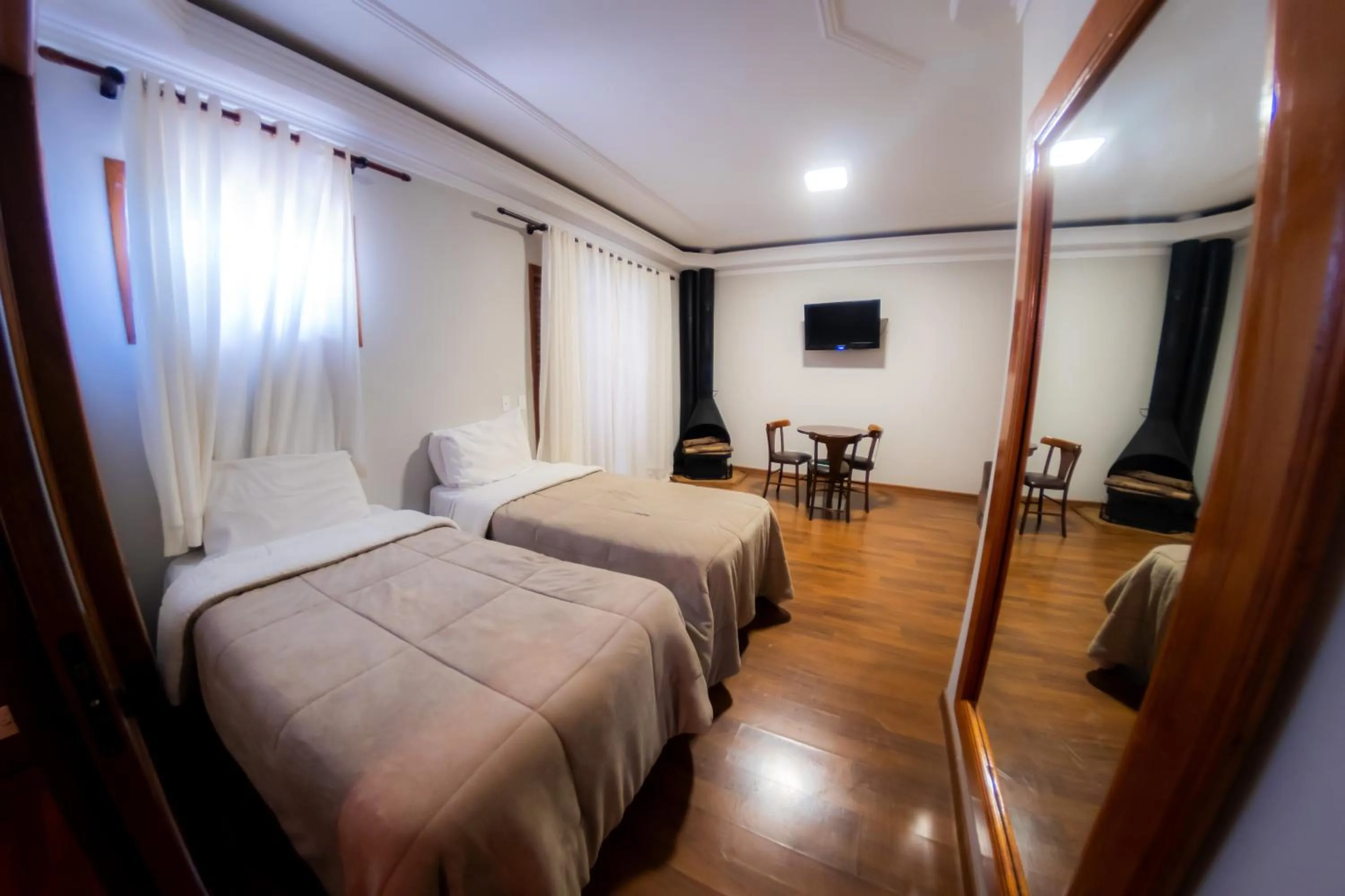 Bed in Hotel Fazenda Poços de Caldas