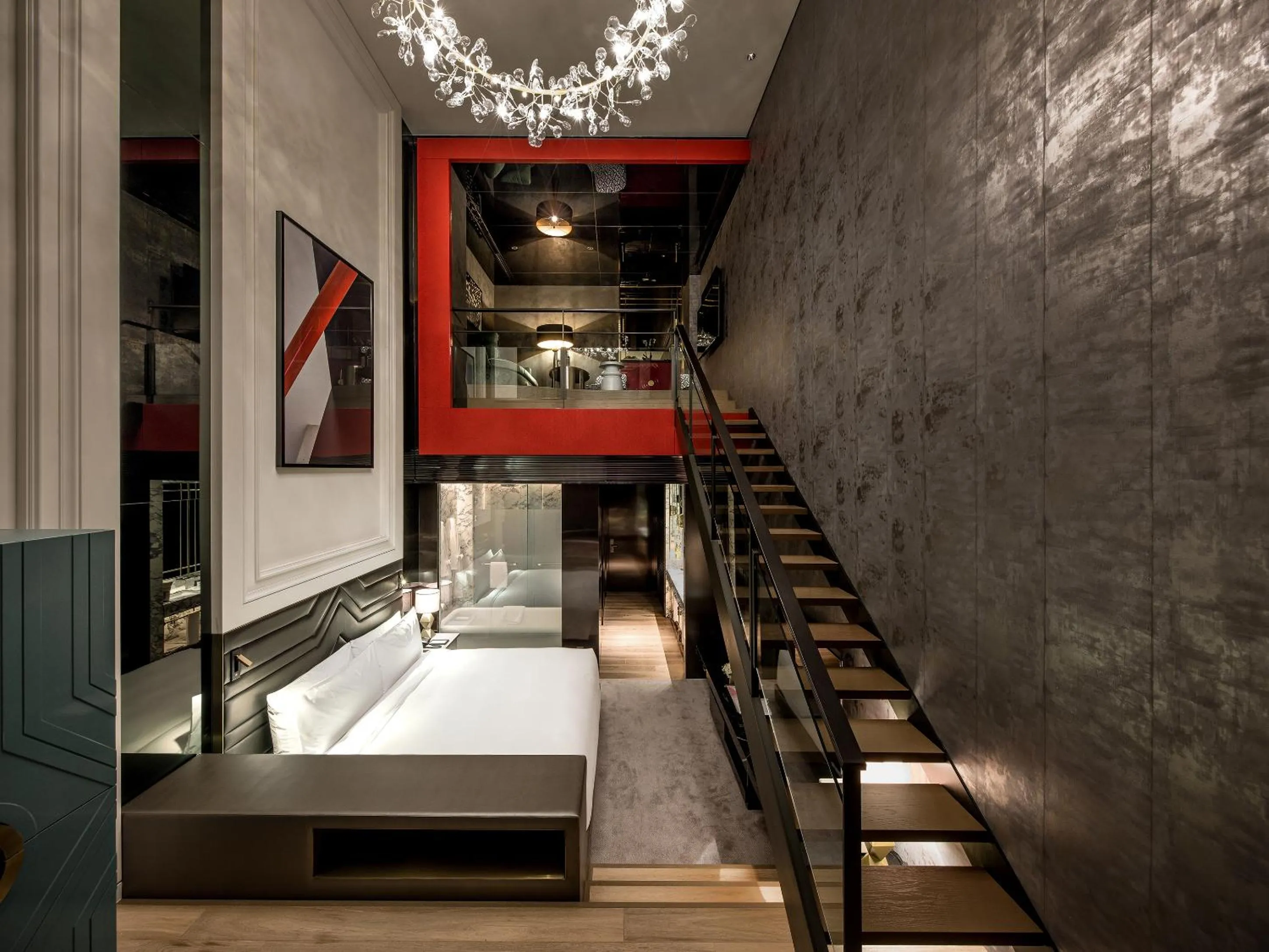 Photo of the whole room, Bed in Art Paradiso, Paradise City