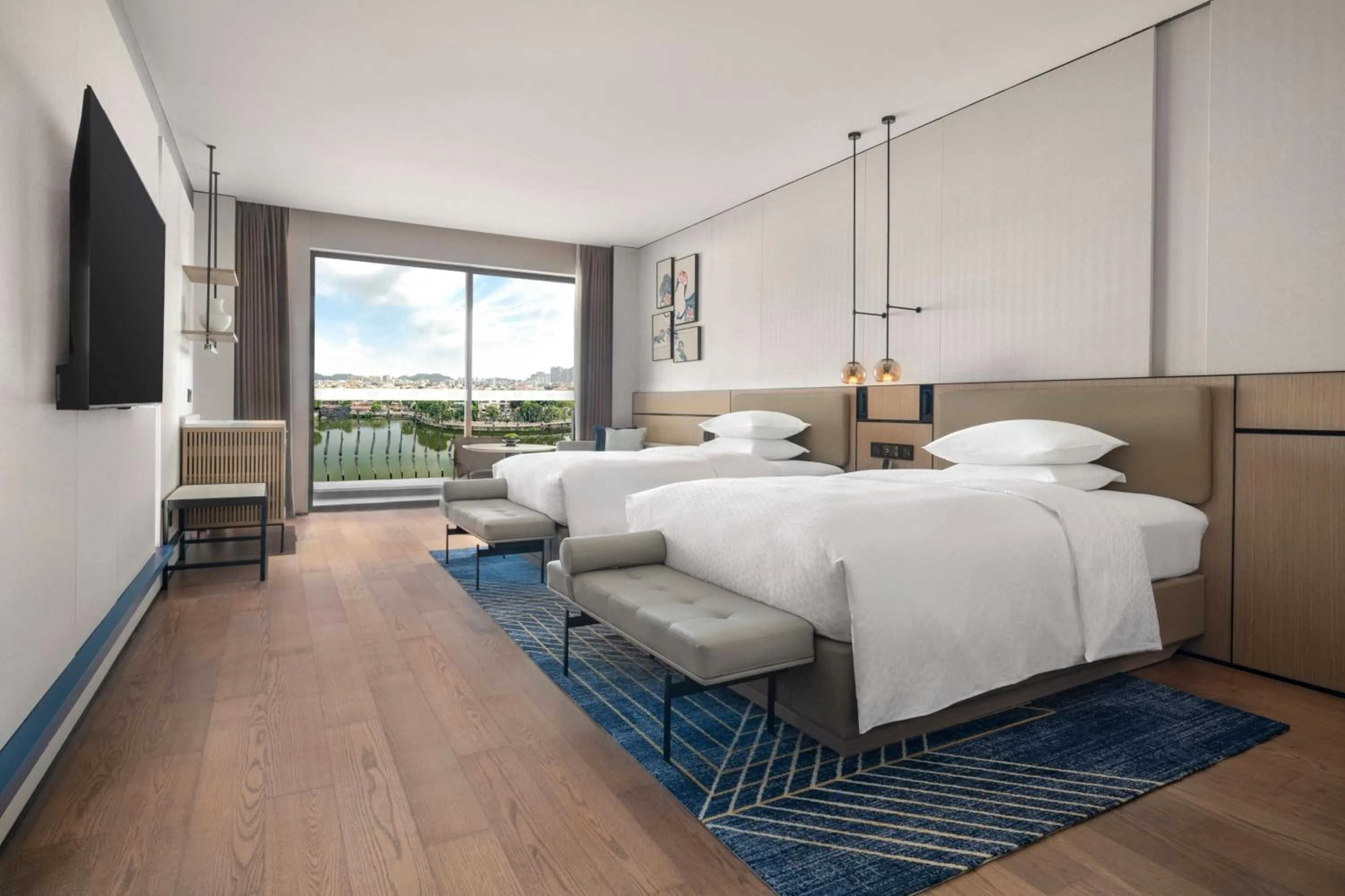 Bedroom, Bed in Four Points by Sheraton Yangjiang City Center