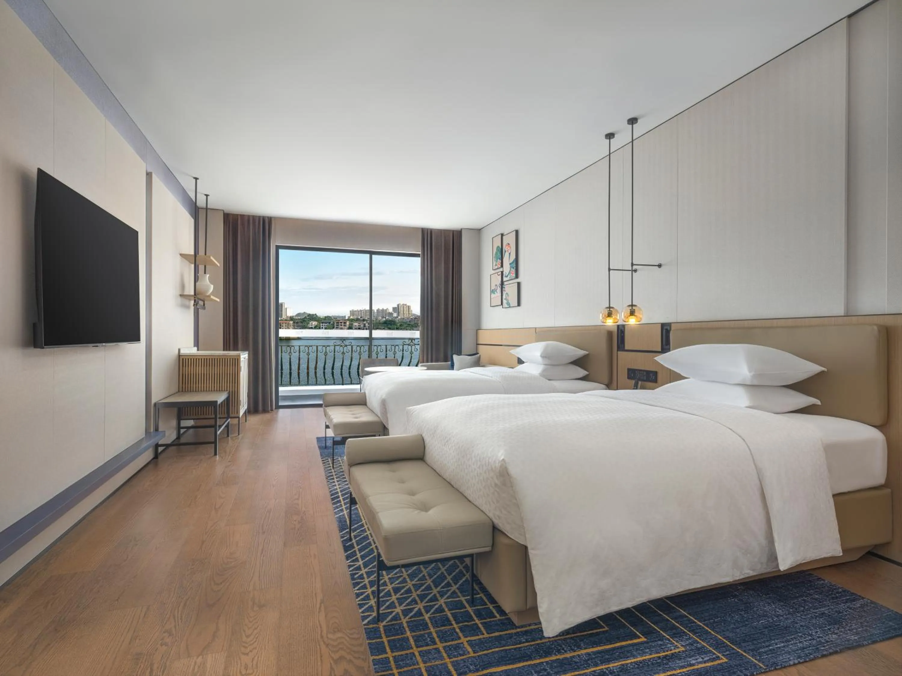 Bedroom, Bed in Four Points by Sheraton Yangjiang City Center