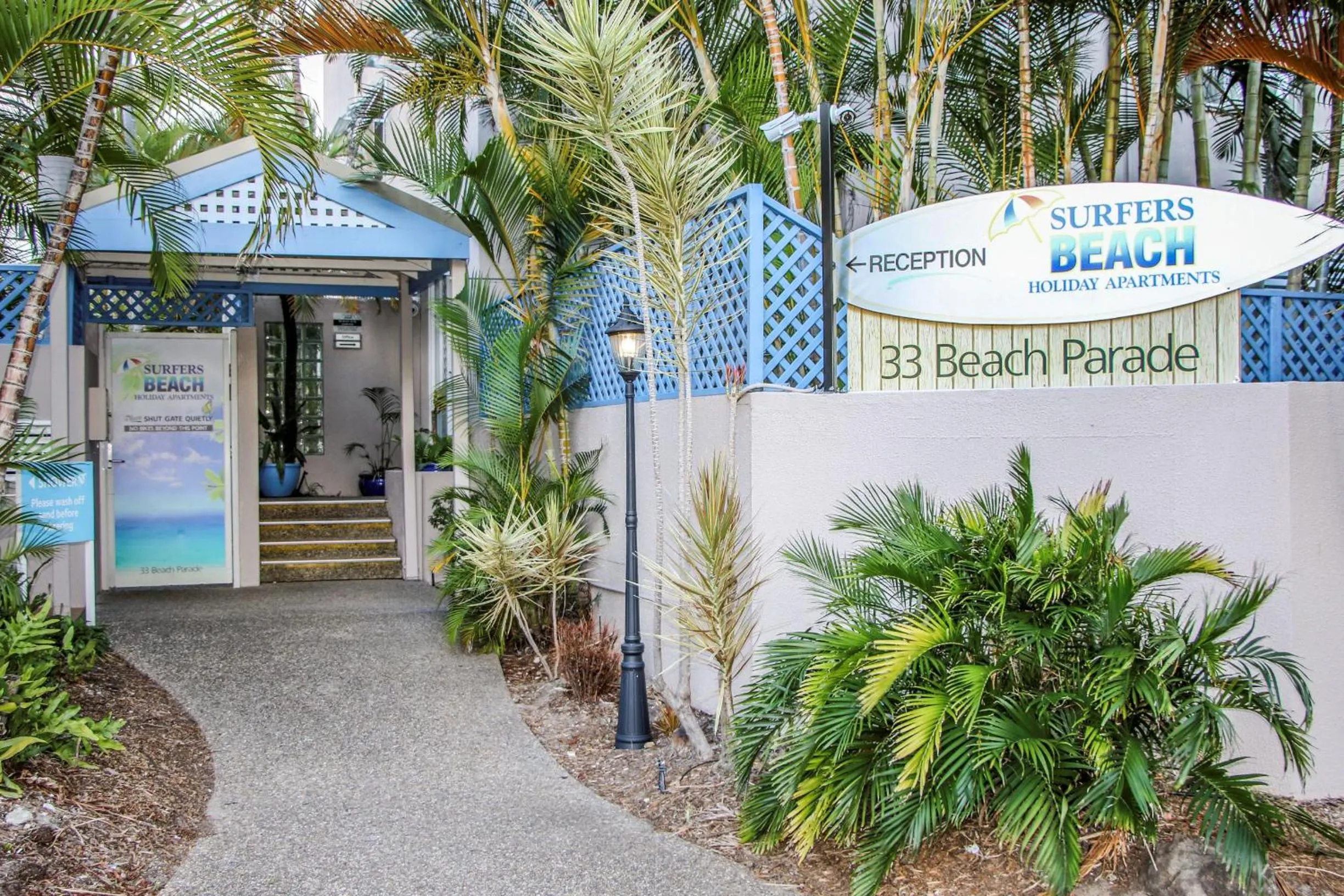 Facade/entrance in Surfers Beach Holiday Apartments