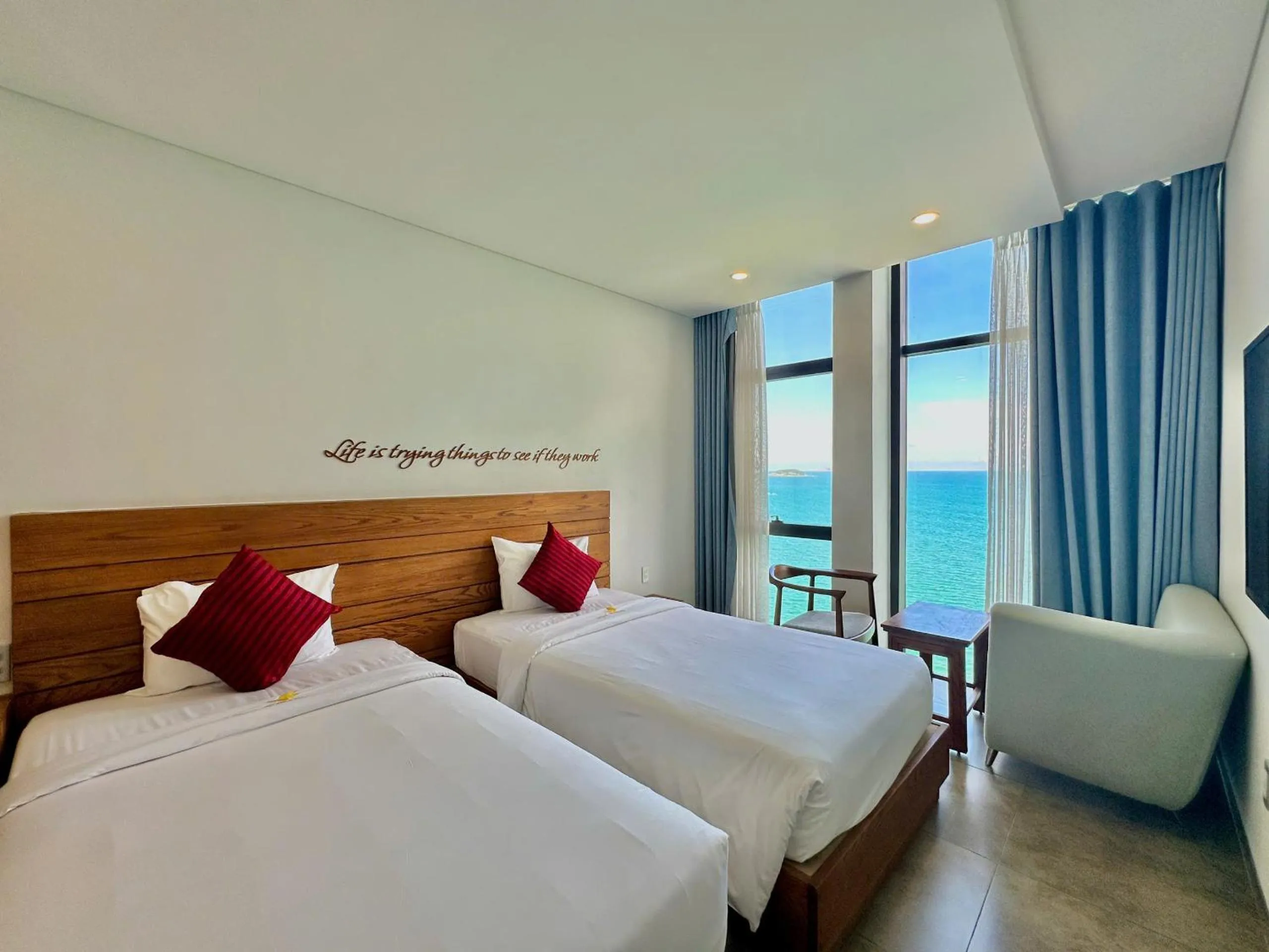Photo of the whole room, Bed in Joy Trip Hotel & Spa Nha Trang