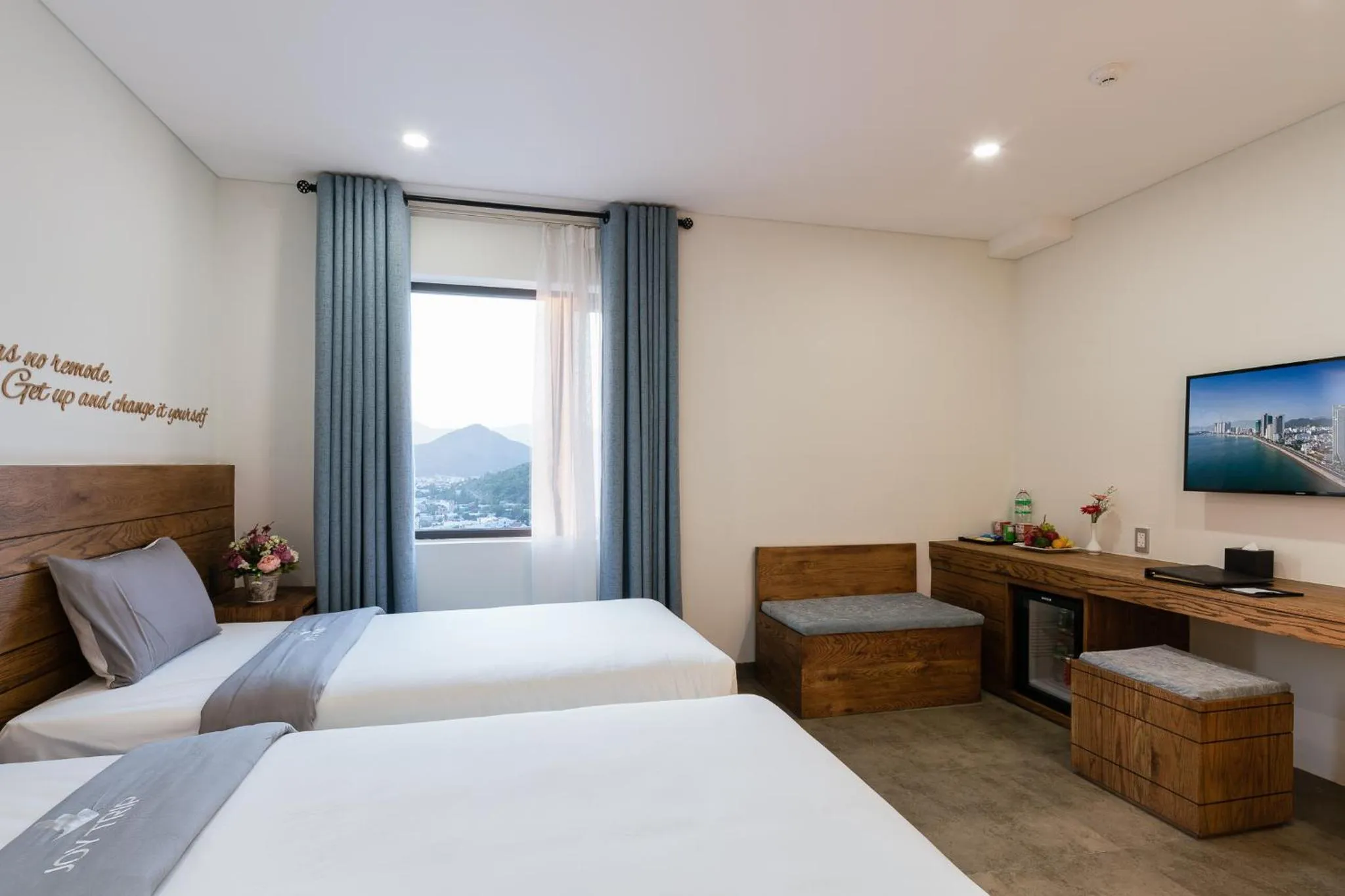 Living room, Bed in Joy Trip Hotel & Spa Nha Trang