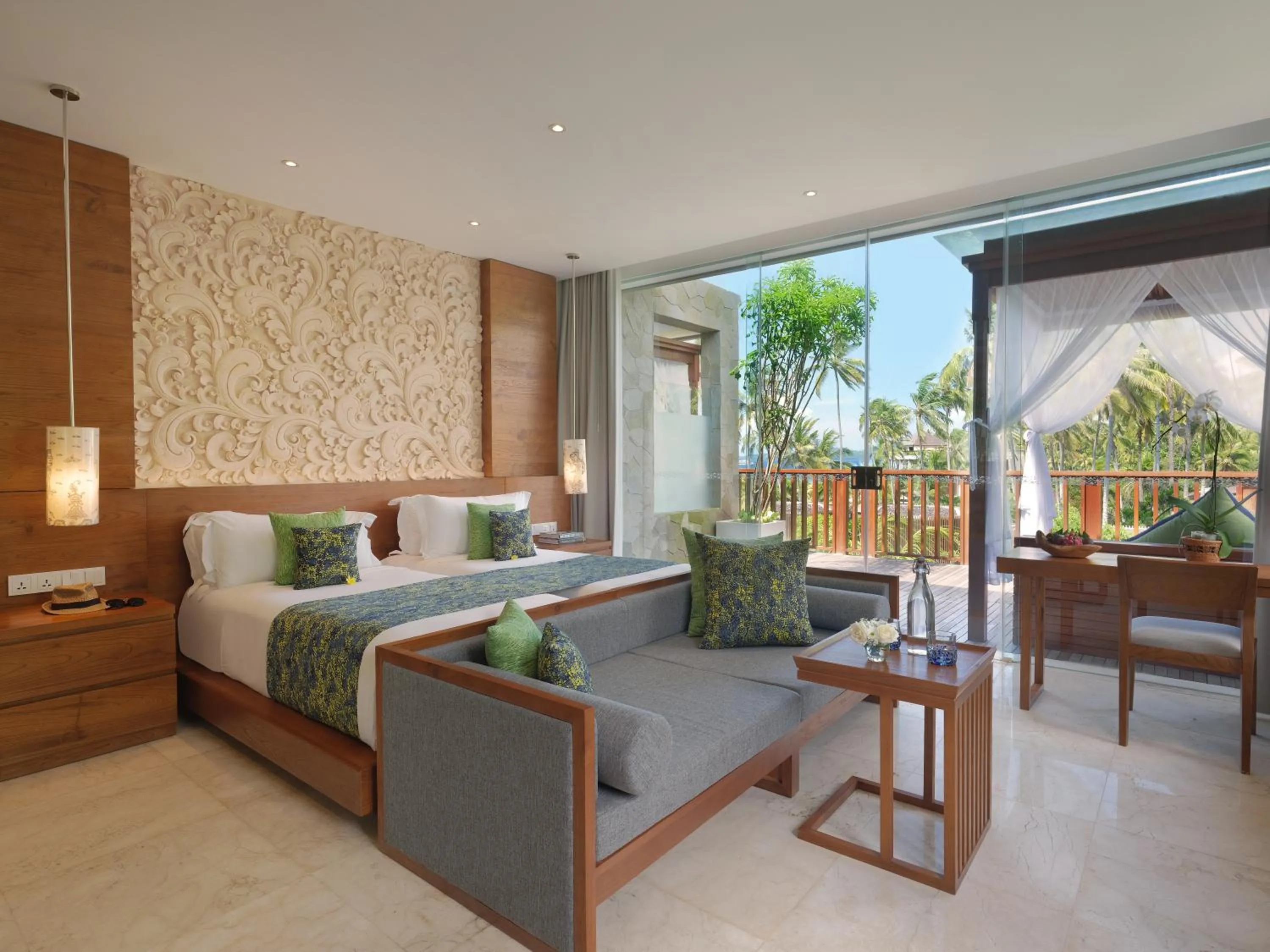 Bed in Candi Beach Resort & Spa