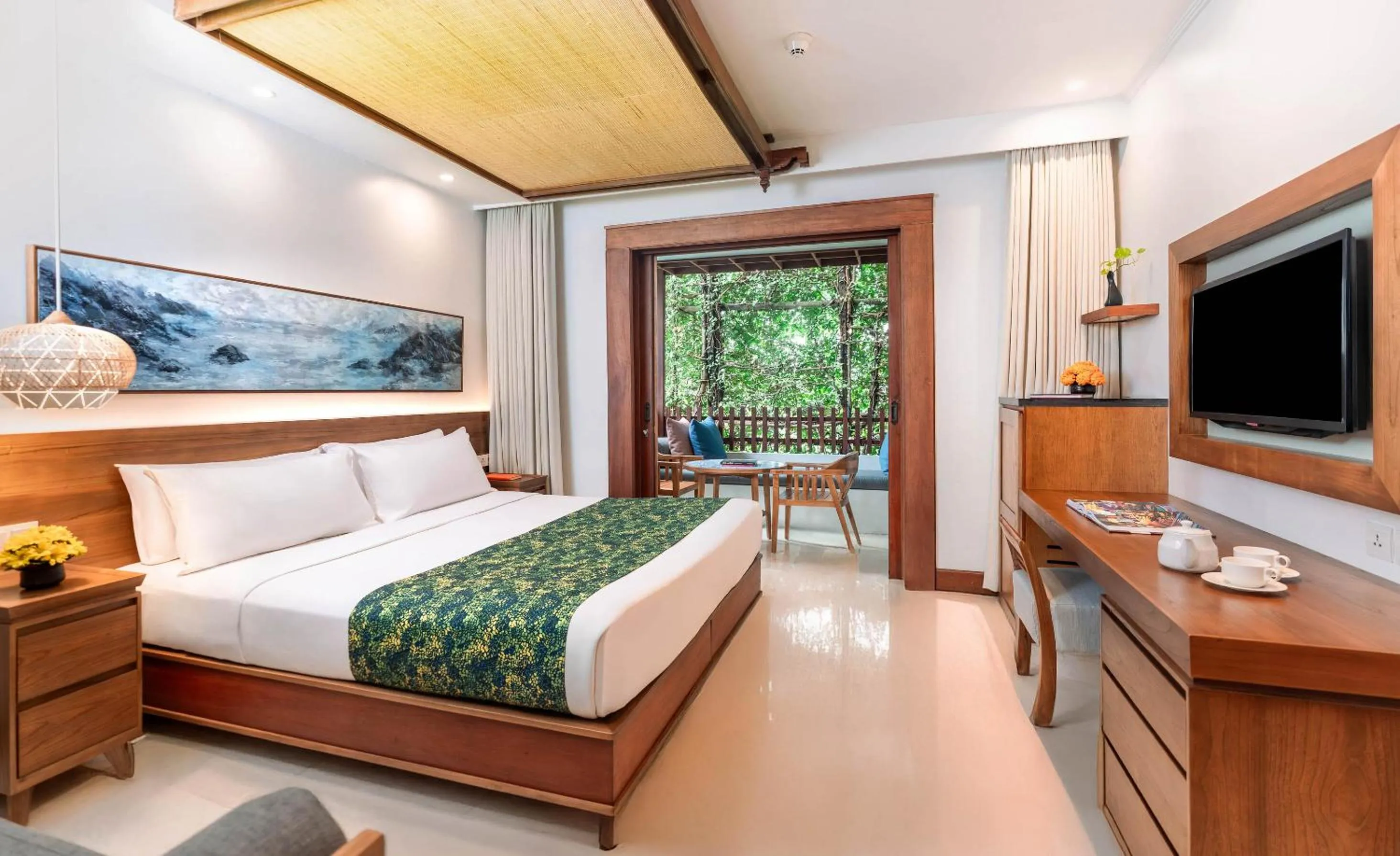 Bed in Legian Beach Hotel