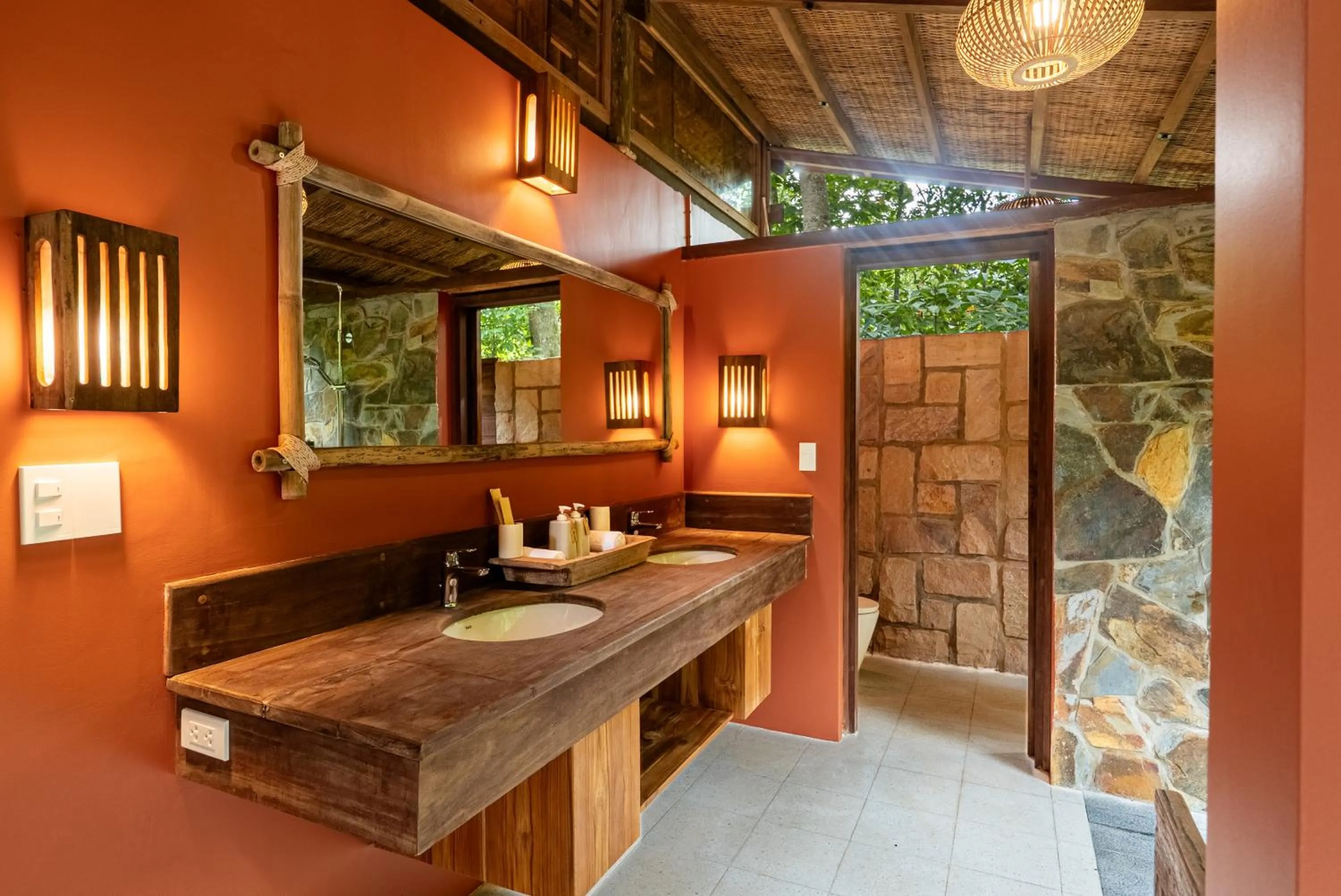 Toilet in Mango Bay Resort