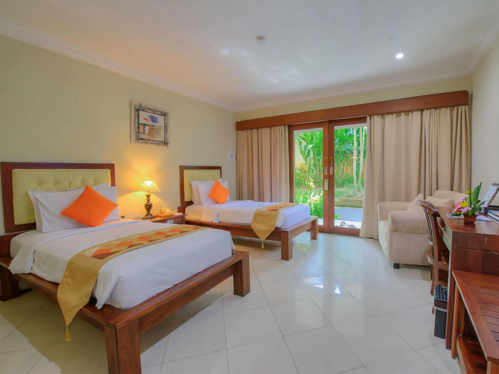 Bed in Hotel Vila Lumbung