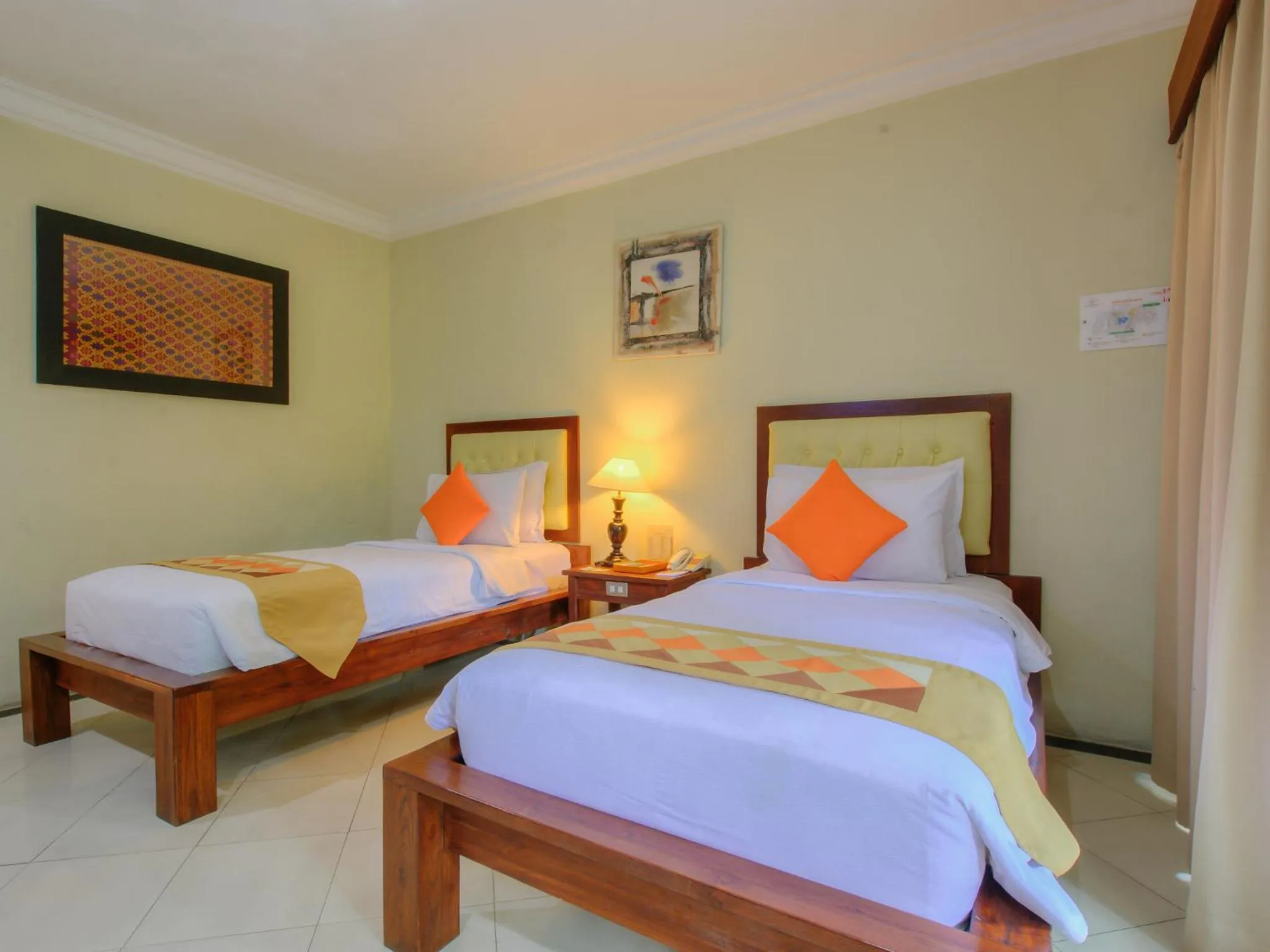Bed in Hotel Vila Lumbung