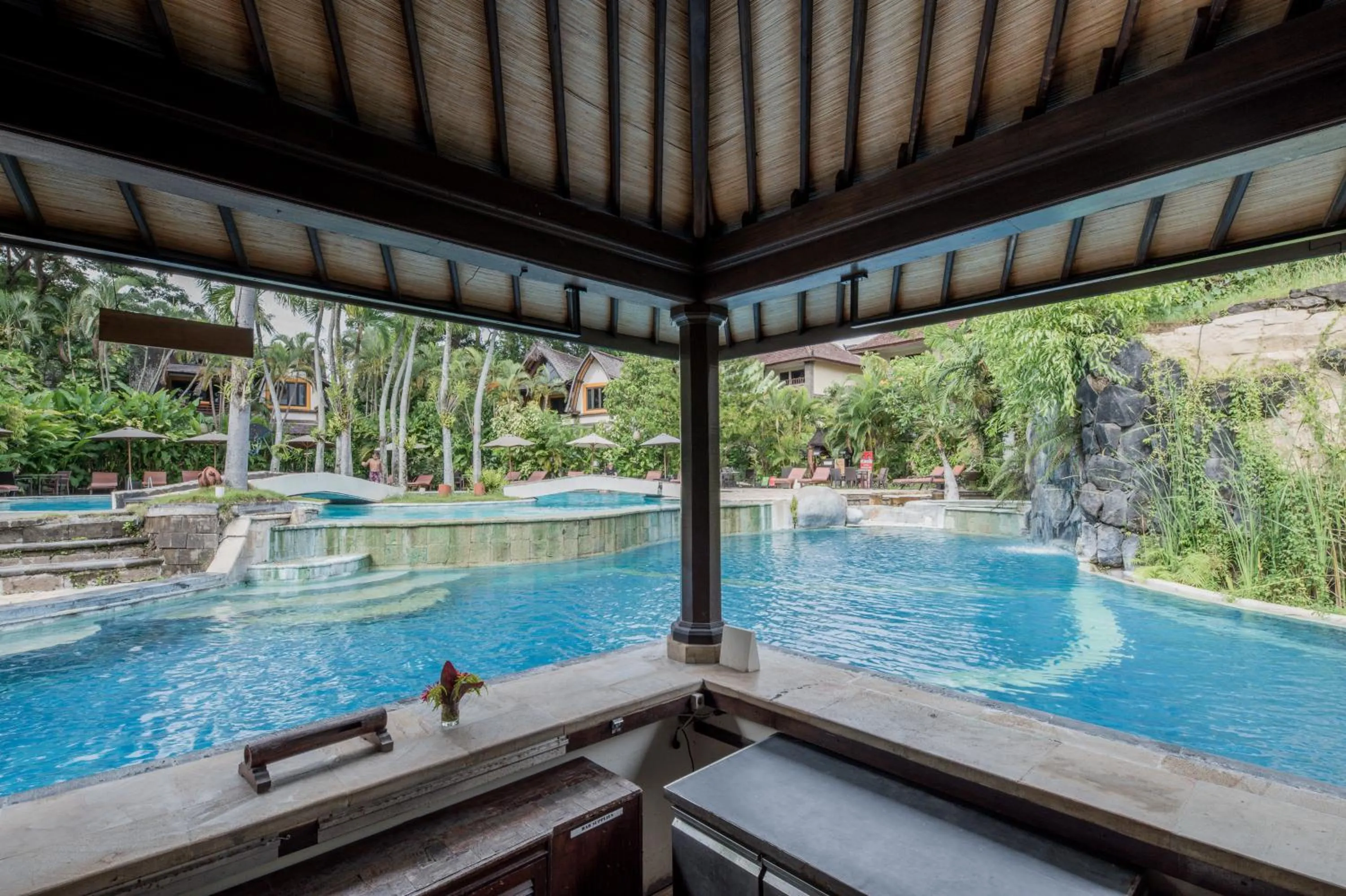 Pool view in Hotel Vila Lumbung