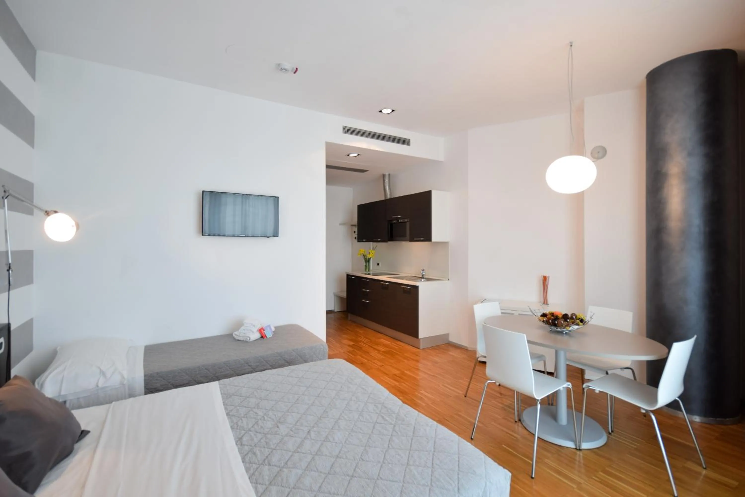 Bed in Hotel Mantova Residence