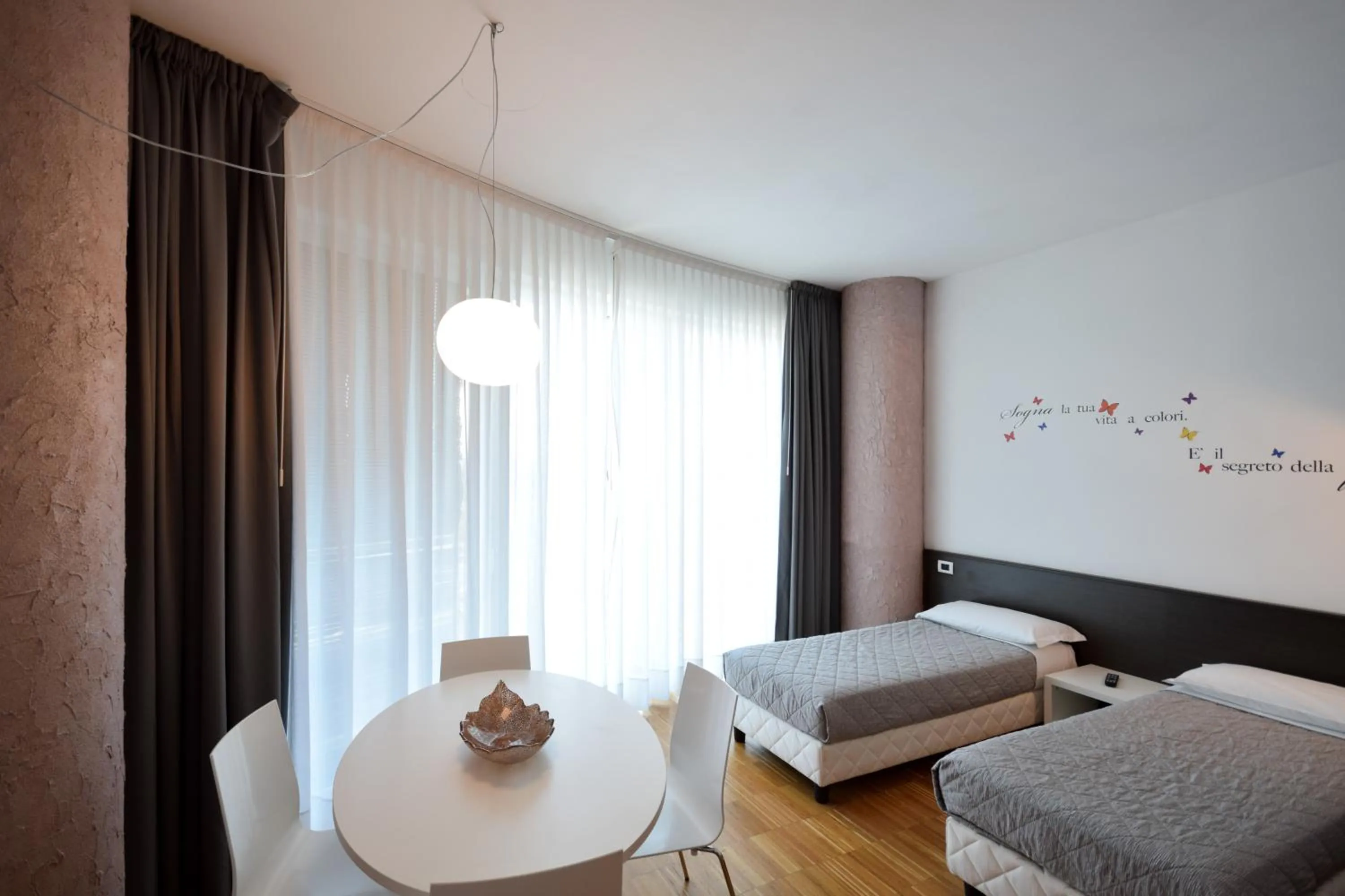 Bed in Hotel Mantova Residence