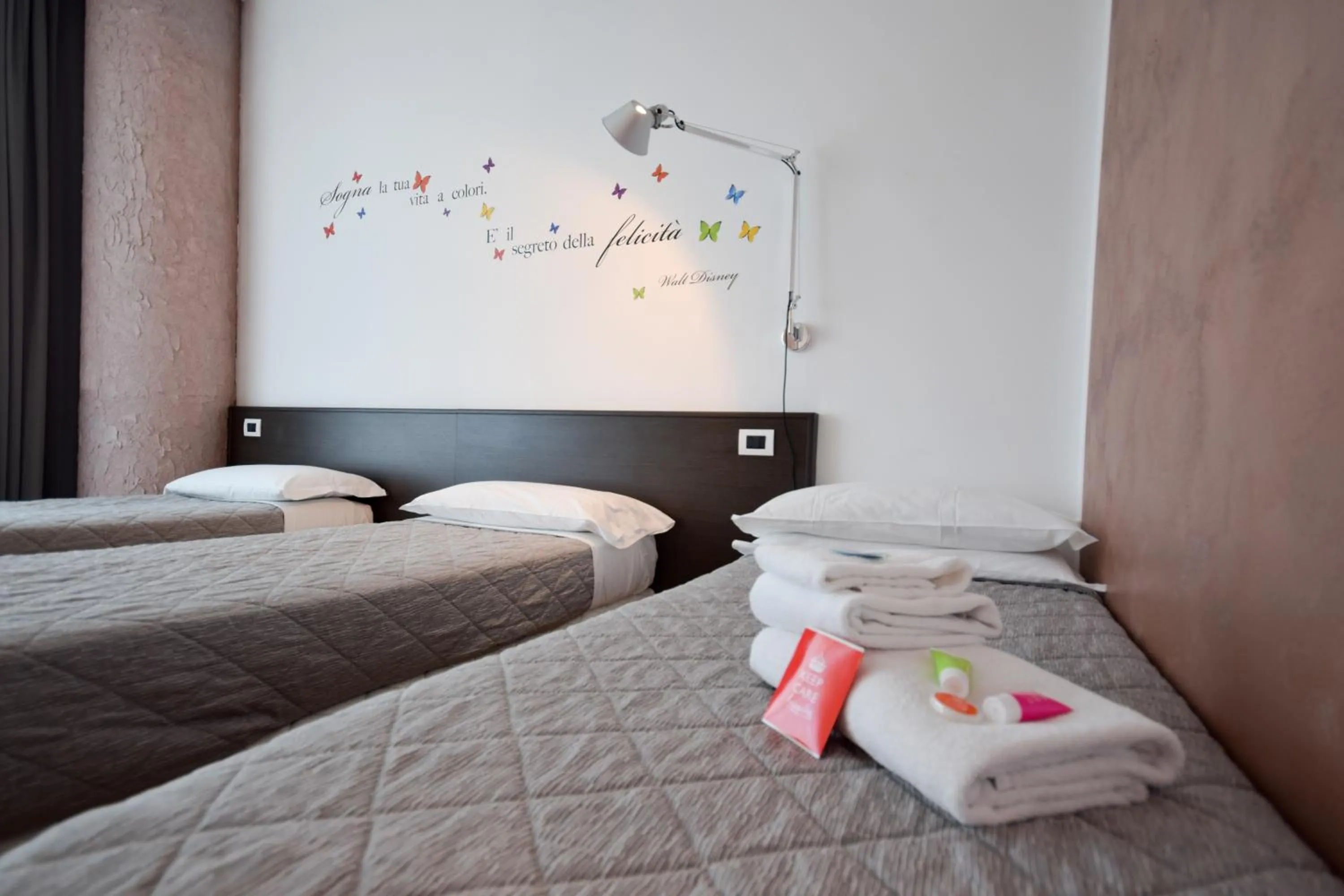 Bed in Hotel Mantova Residence