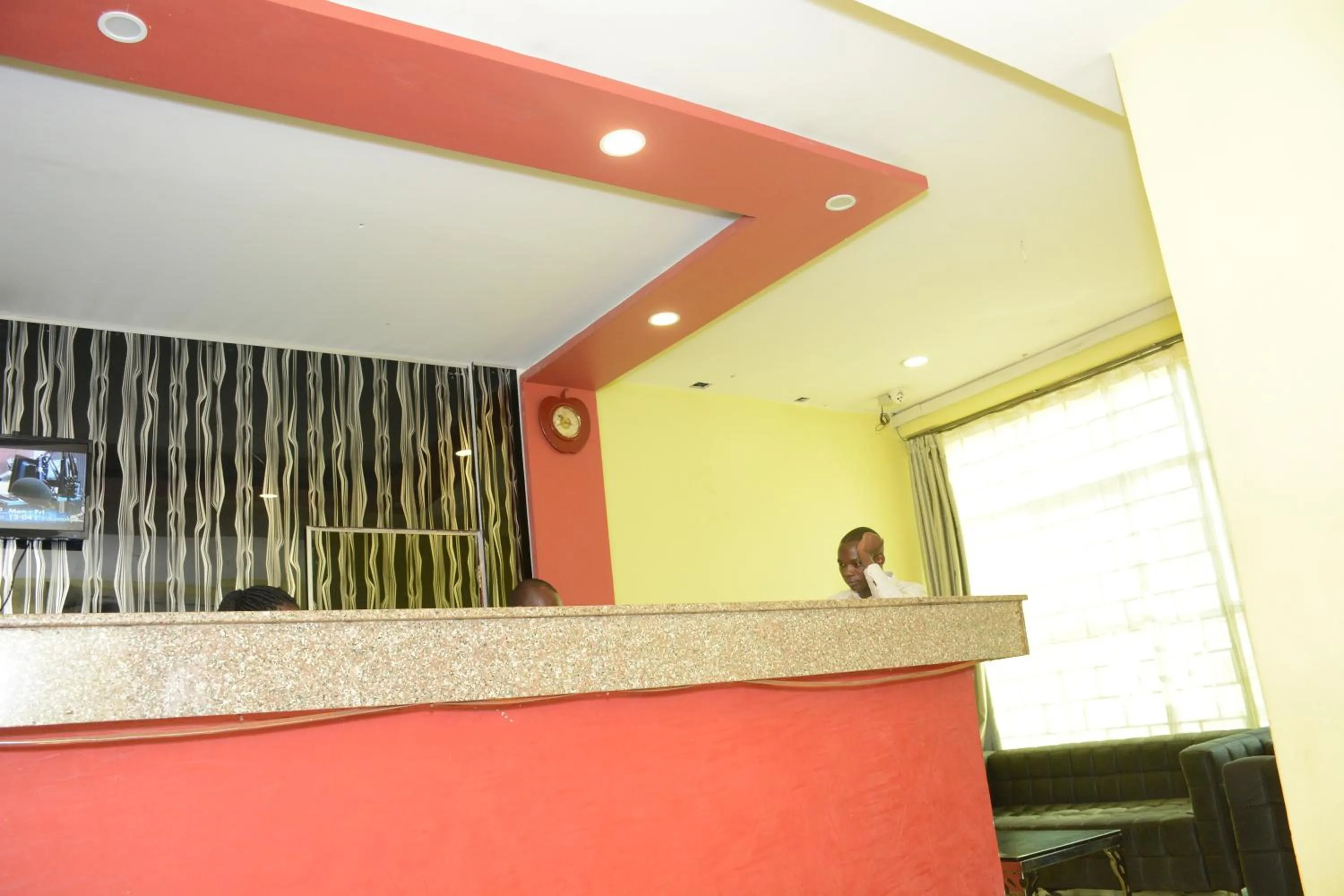 Lobby or reception in Kilimanjaro inn Kampala